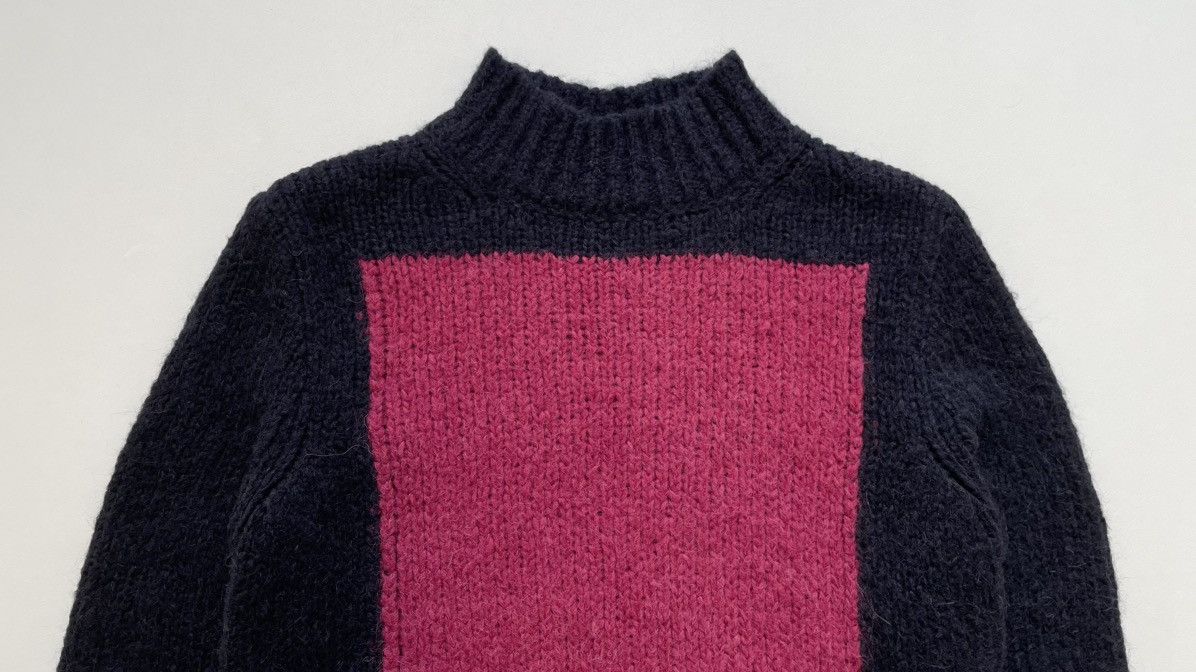 Dries Van Noten Cropped ‘Modular Panel’ Alpaca Sweater Size US M / EU 48-50 / 2 - 3 Thumbnail