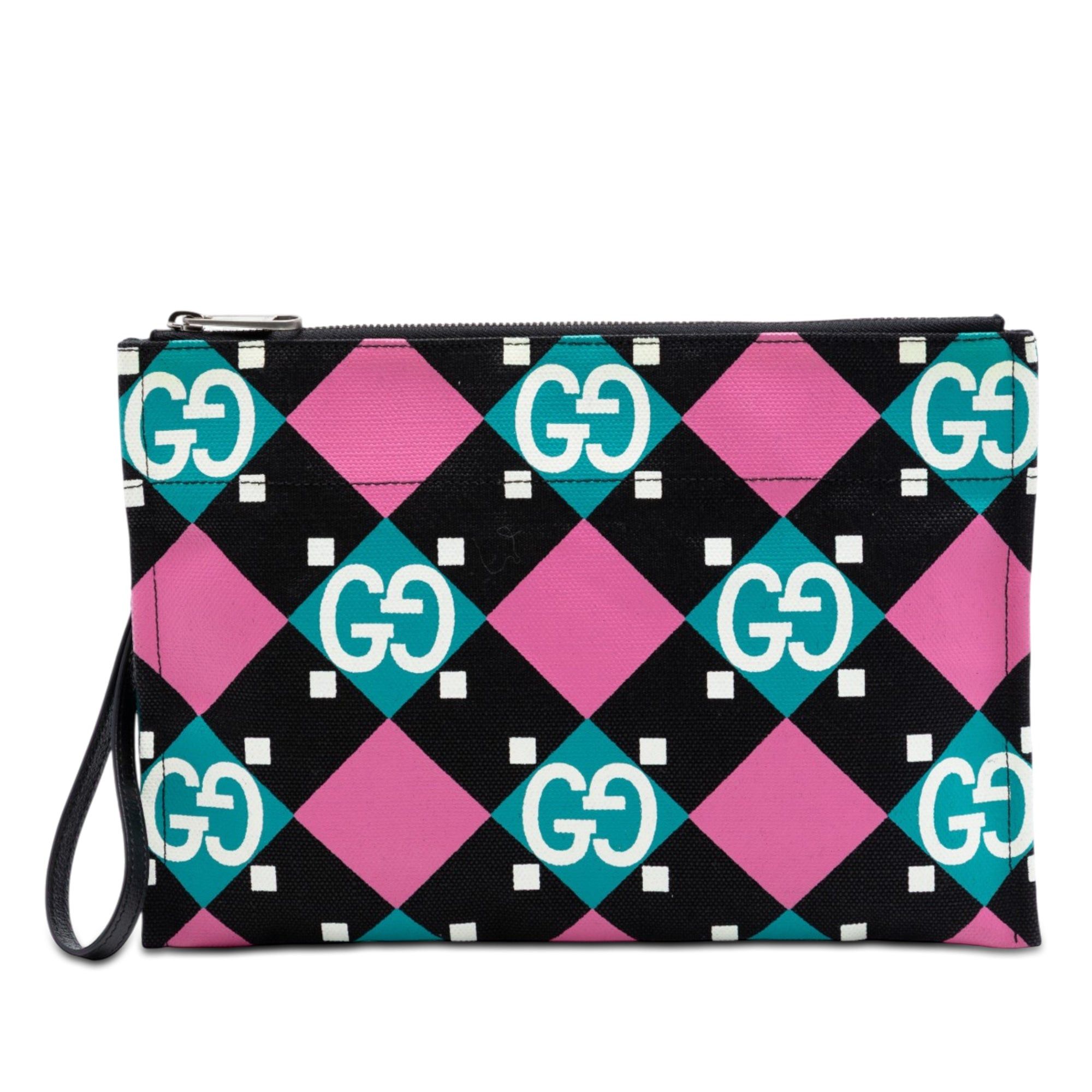 Gucci Jumbo GG Canvas Geometric Print Clutch Size ONE SIZE - 1 Thumbnail