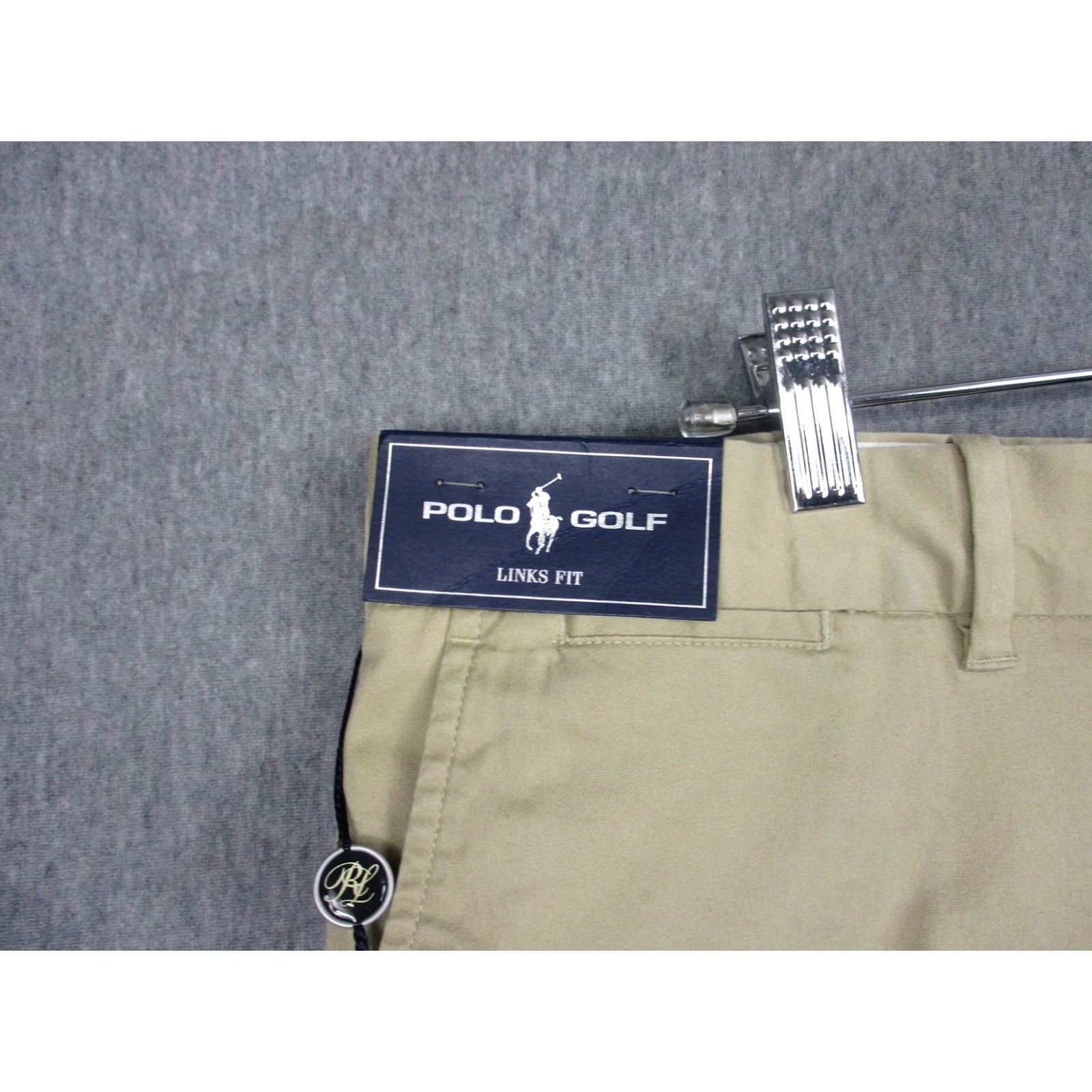 Vintage Polo Golf Shorts Mens 36 Beige Stretch Chino Flat Front Links Fit Golf 10 Inseam Flat Front Regular Mens Beige Polo Golf Shorts 36 Size US M / EU 48-50 / 2 - 3 Thumbnail