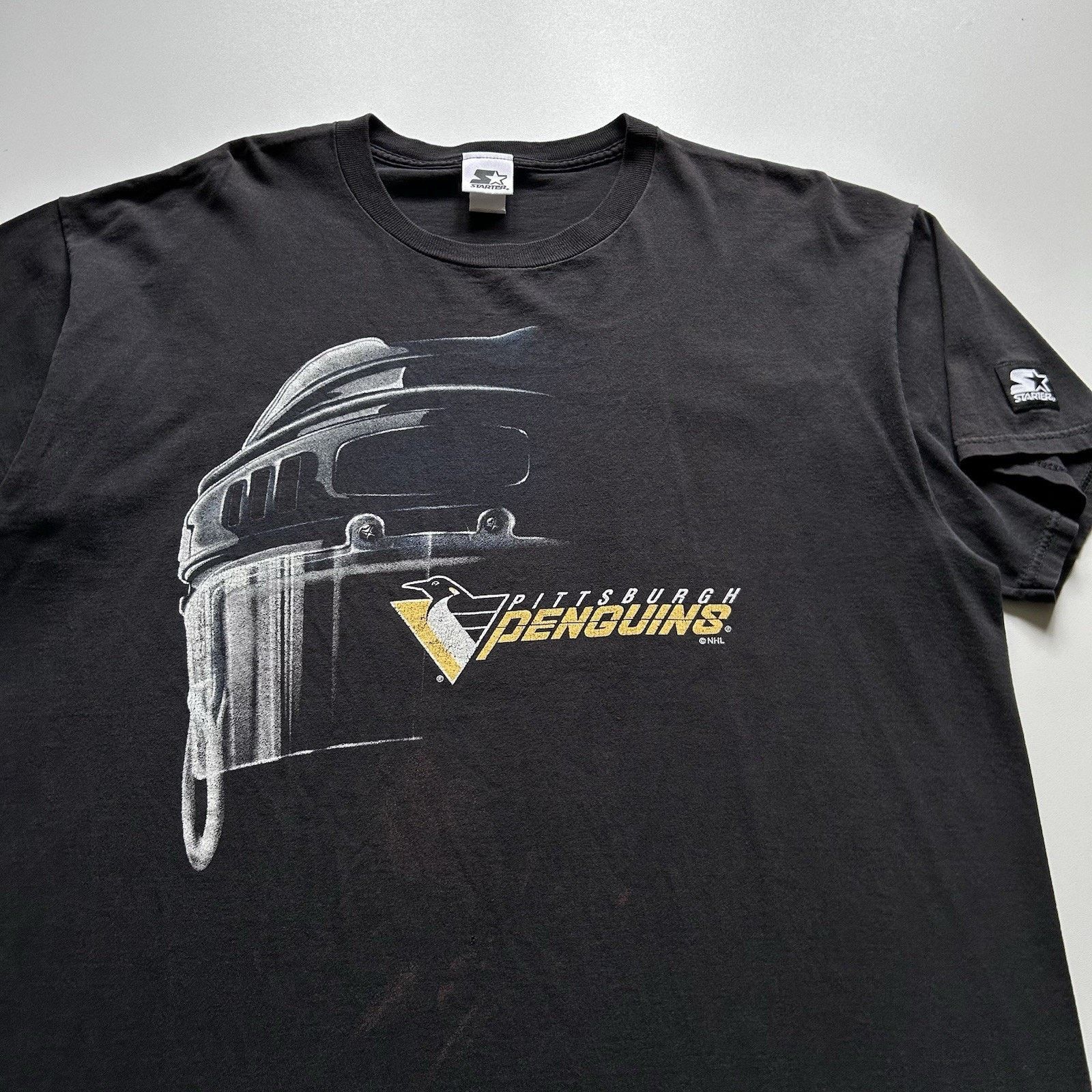 NHL Vintage Pittsburgh Penguins T-Shirt XXL 90s NHL Starter Rare Size US XXL / EU 58 / 5 - 2 Thumbnail