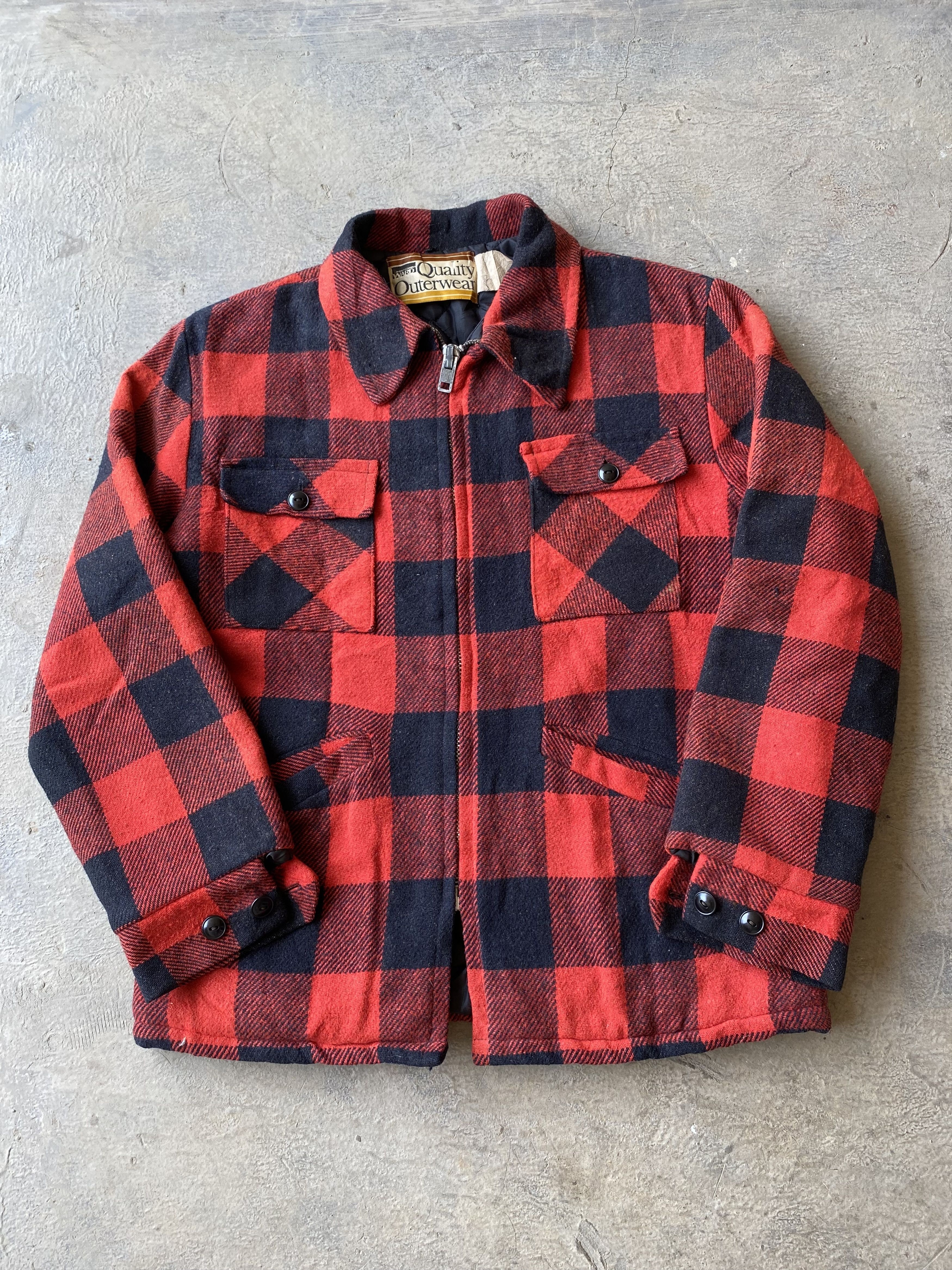 Original Montgomery × Vintage Vintage montgomery ward plaid wool jacket Size US L / EU 52-54 / 3 - 1 Thumbnail