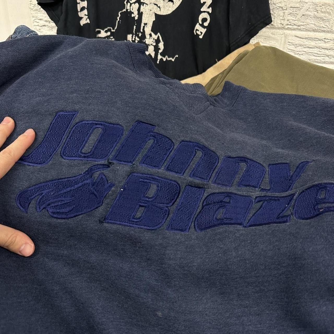 Vintage Y2K Johnny Blaze Heavyweight Embroidered Sweatshirt XL Size US XL / EU 56 / 4 - 2 Thumbnail