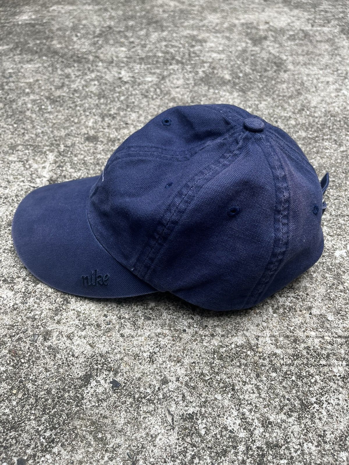 Nike Y2K Vintage Logo Nike Center Swoosh Drill Cap Size ONE SIZE - 5 Thumbnail