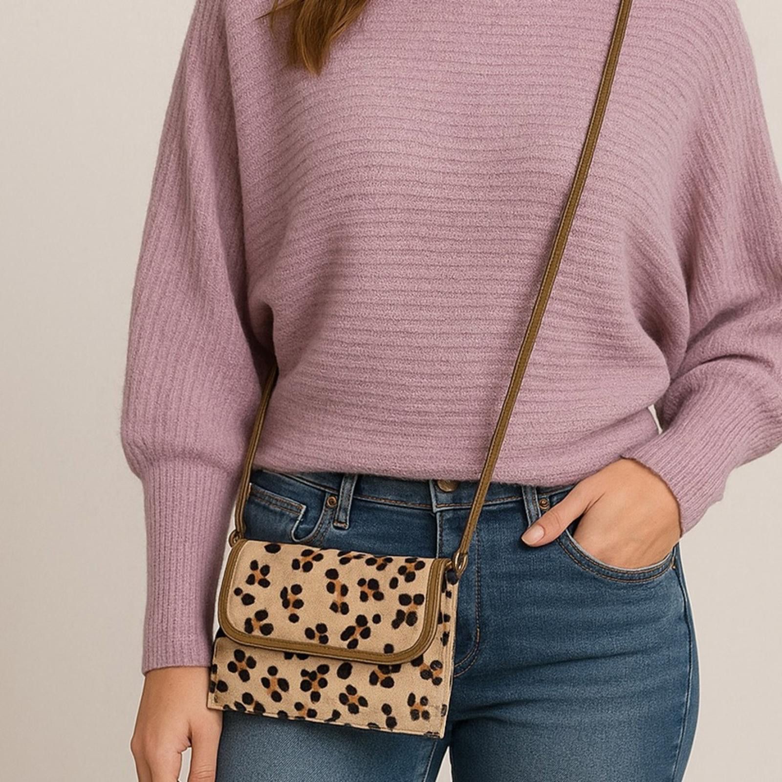 Other Myra Resplendant Hairon Bag Leopard Print Crossbody Bag EUC Size ONE SIZE - 2 Thumbnail