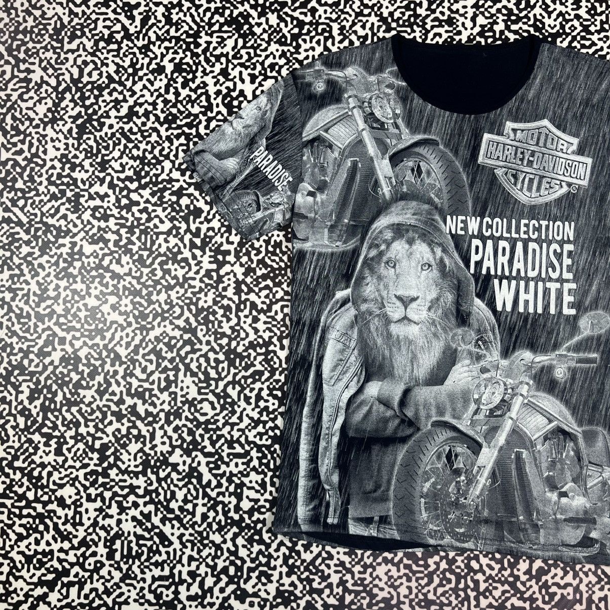 Harley Davidson Vintage Y2K Harley Davidson Over Print Biker Cycles T-shirt Size US M / EU 48-50 / 2 - 2 Thumbnail