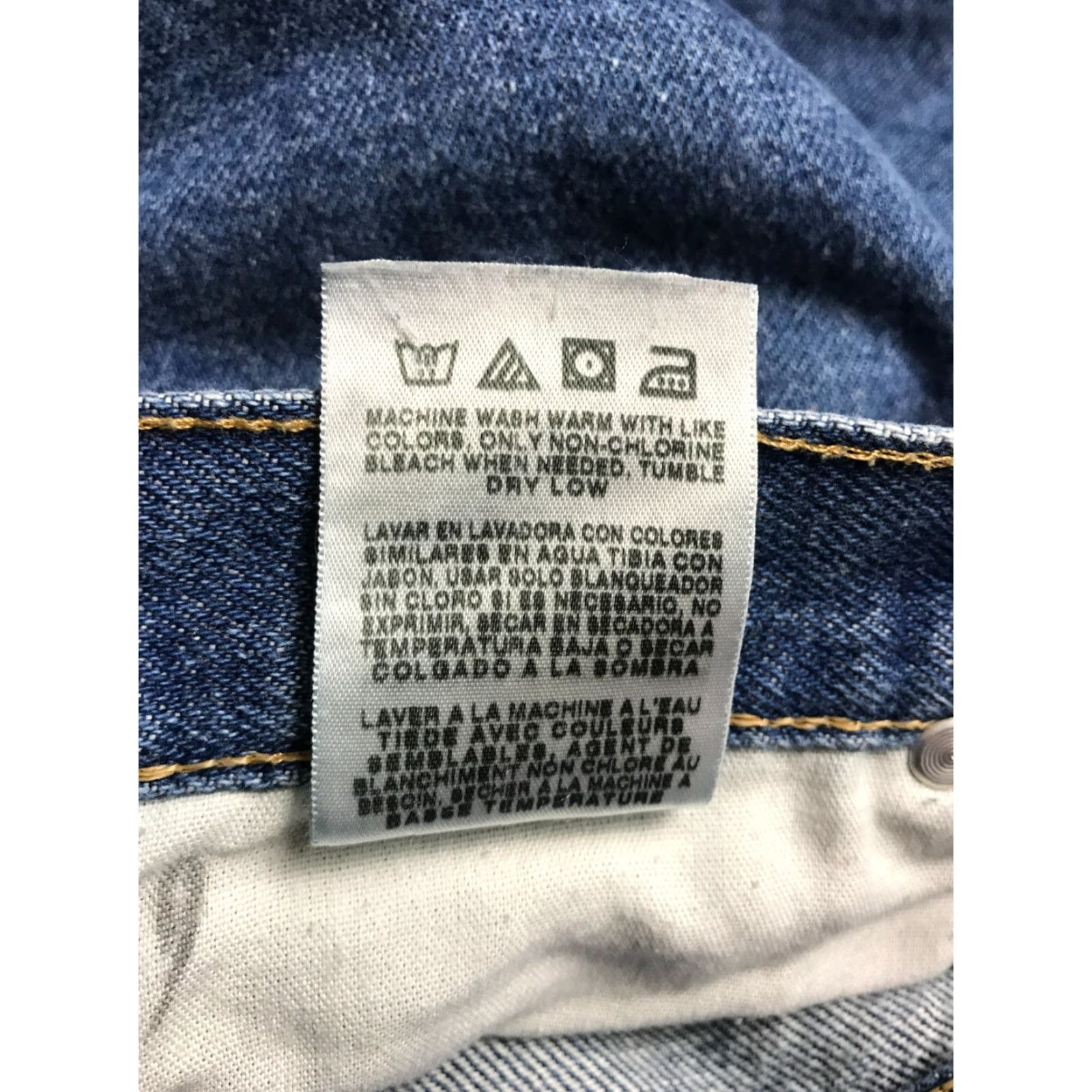 Wrangler Wrangler Jeans, Men's Size 42x32, Blue Denim, Straight Leg, Pockets, Regular Fit, 42x32, Jeans, Men, 42, 32, Blue, Denim, Wrangler Size US 42 / EU 58 - 5 Thumbnail