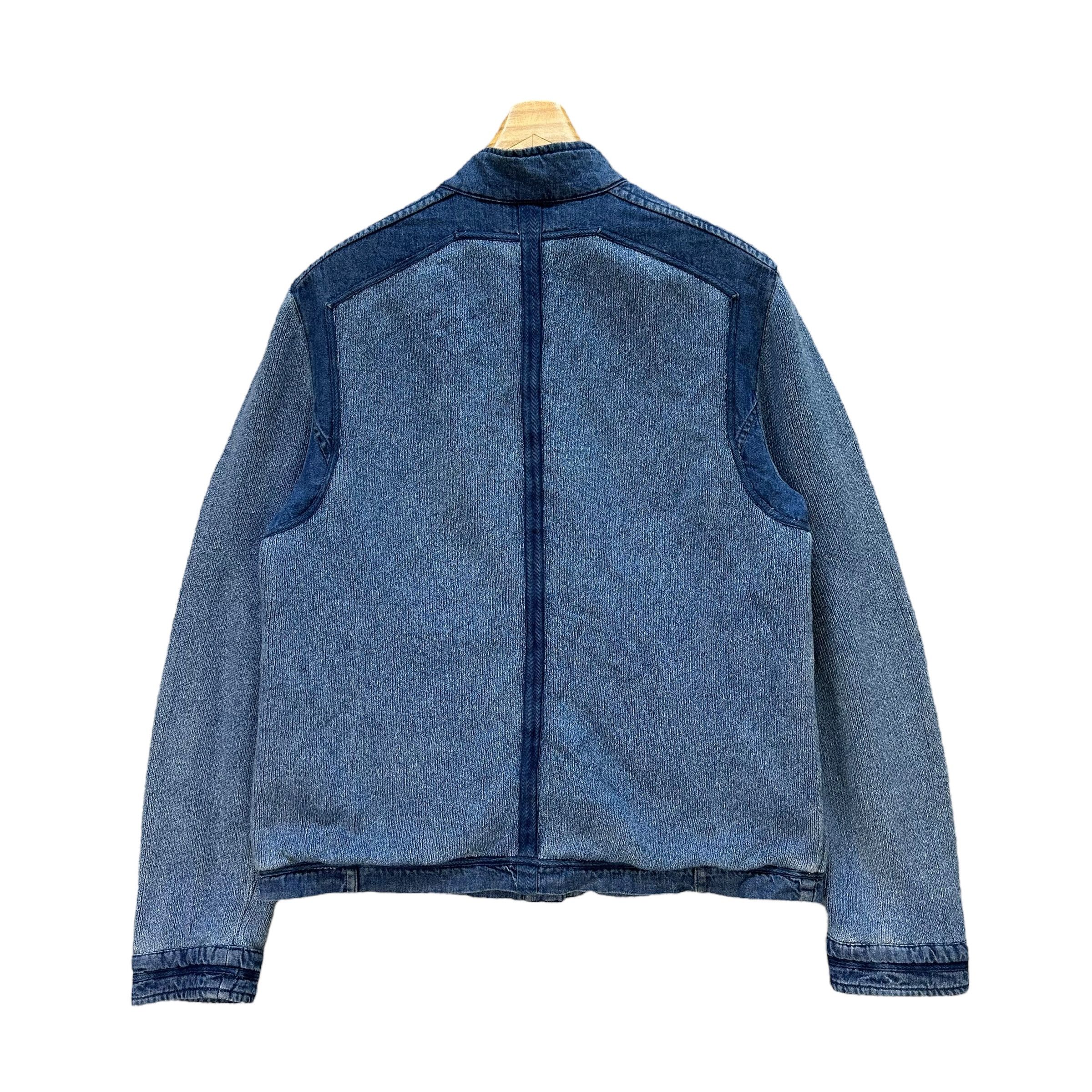 Indigo BLUE WILLI'S Indigo Button Jean Jacket #A43-0989 Size L / US 10 / IT 46 - 13 Thumbnail