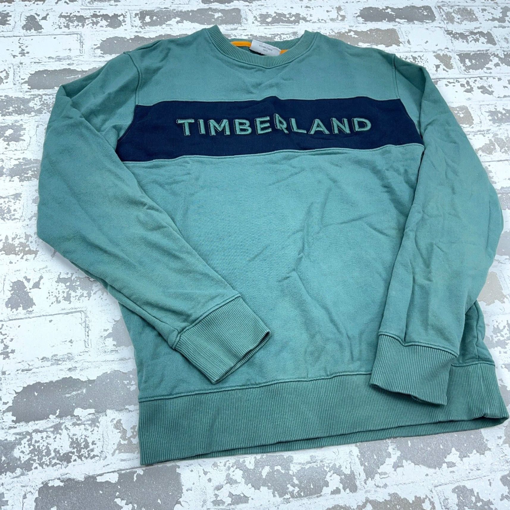 Timberland VINTAGE Timberland Men Sweatshirt S Crew Neck Pullover All Seasons Logo Embroidered Green Size US S / EU 44-46 / 1 - 3 Thumbnail