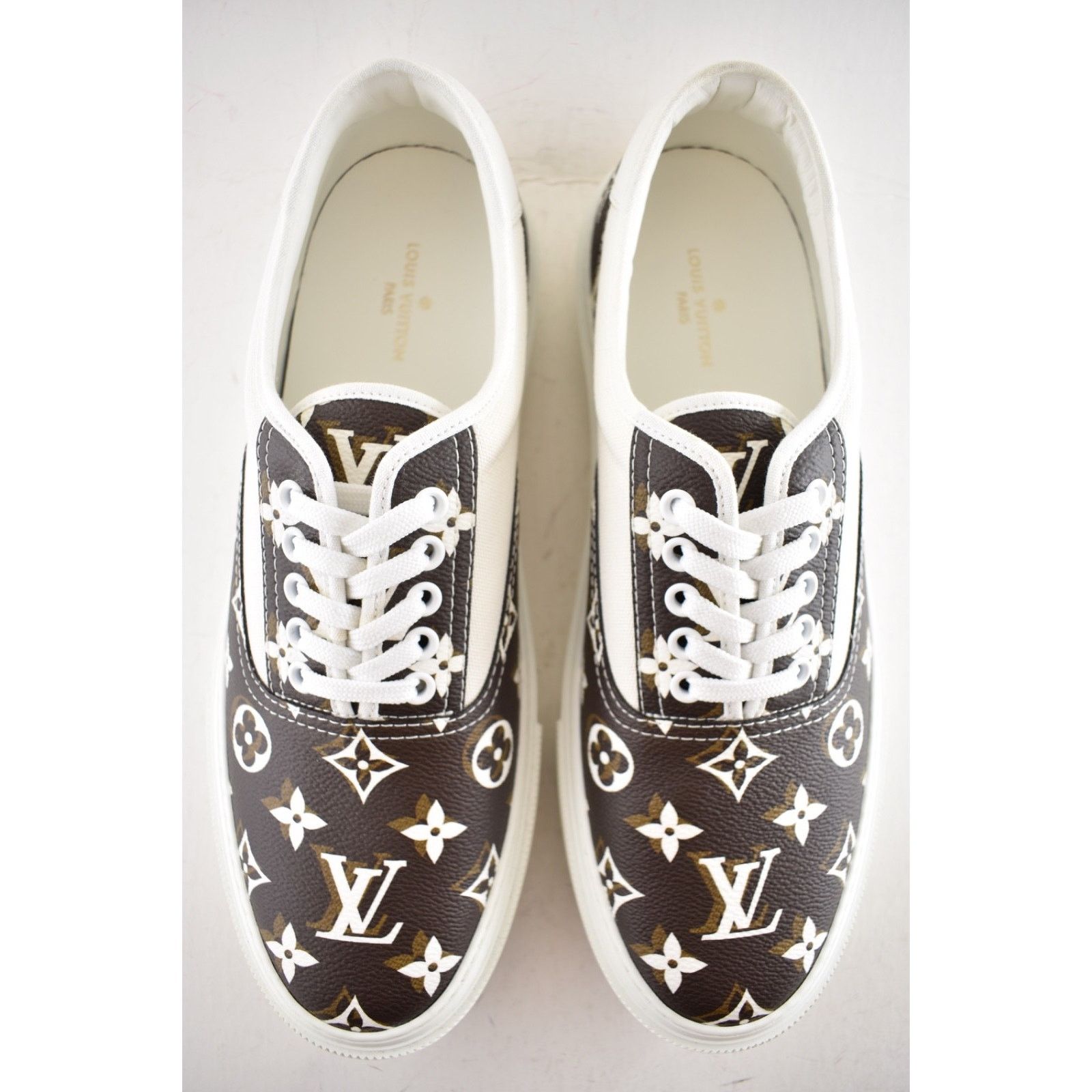 Louis Vuitton Louis Vuitton Trocadero Richelieu White Monogram Logo Low Size US 10 / EU 43 - 9 Thumbnail