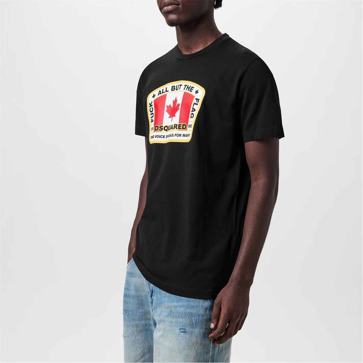 Dsquared2 o1g2r1mq0426 Canada Flag Printed T-Shirt in Black Size US XXL / EU 58 / 5 - 5 Thumbnail