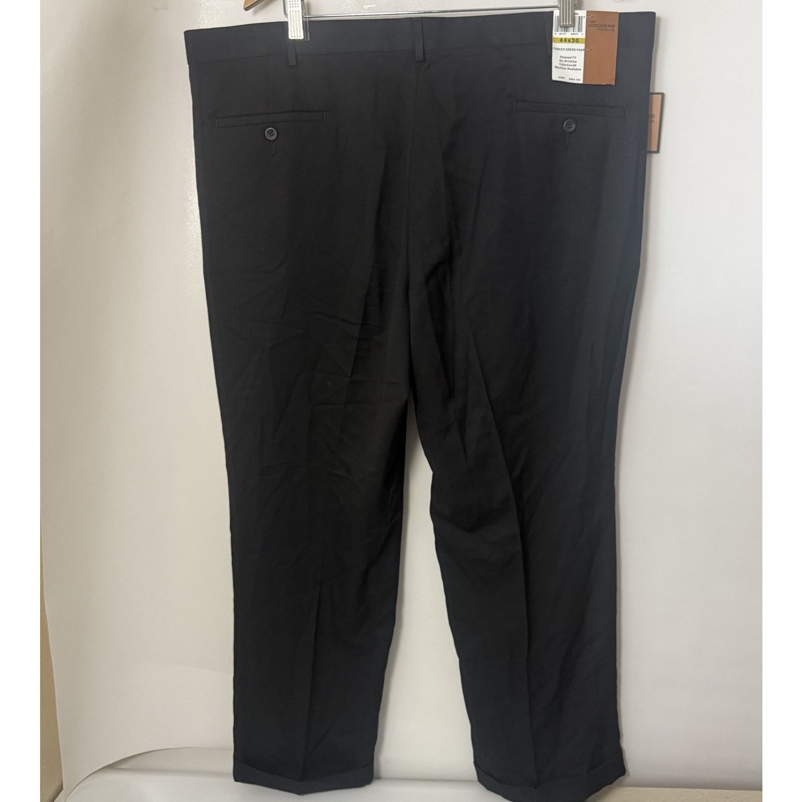 Dockers Dockers Premium Parker Dress Pant 44x30 Pleated Cuffed Wool Size US 44 / EU 60 - 2 Thumbnail
