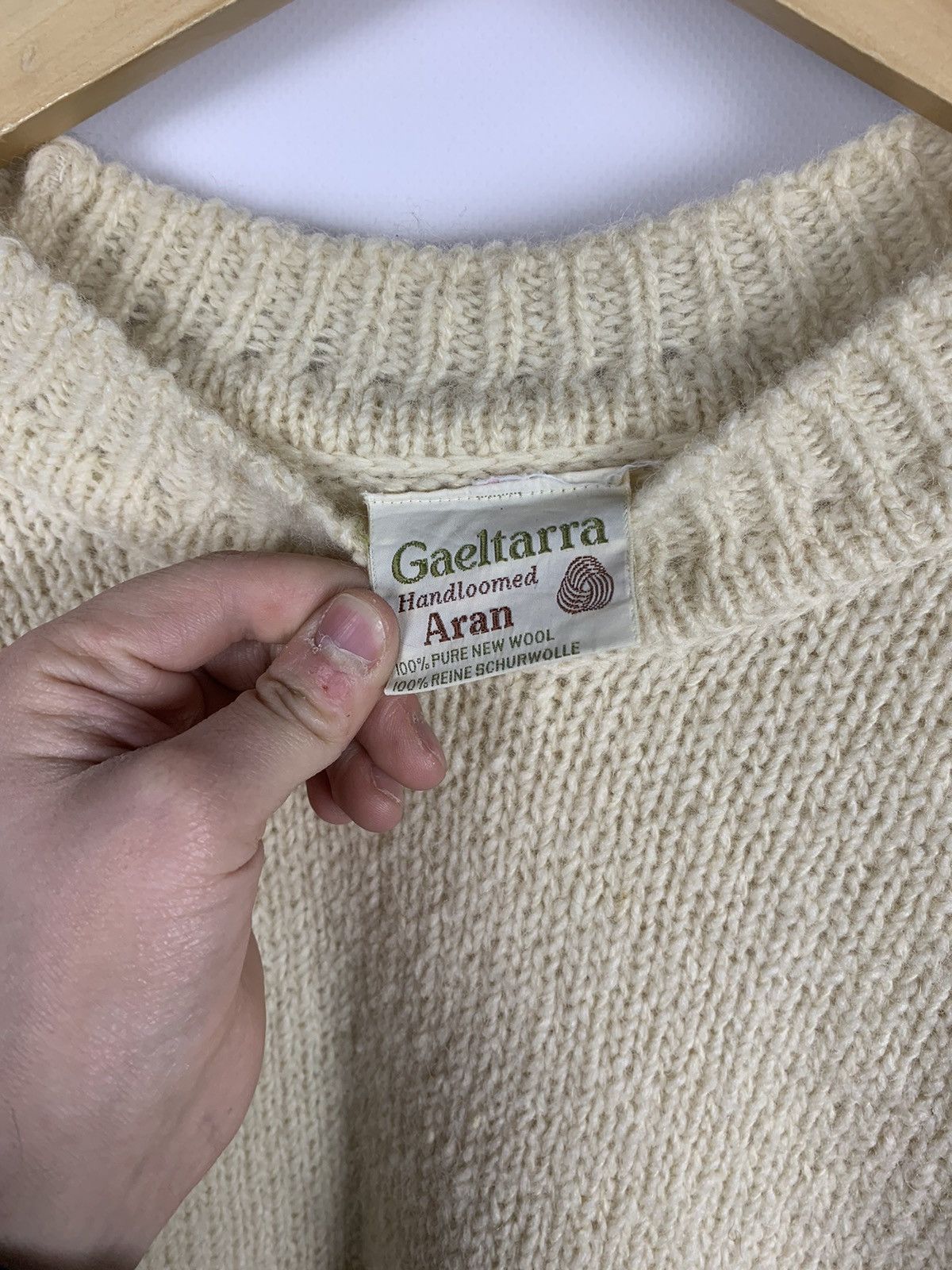 Vintage Vintage Gaeltarra Knit Sweater Fisherman Hand Loomed Size US XS / EU 42 / 0 - 6 Thumbnail