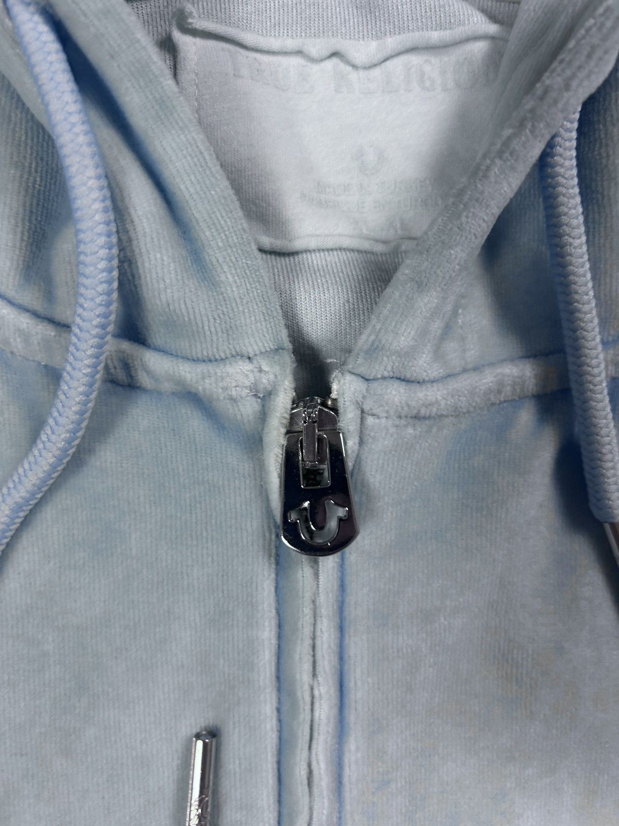 True Religion True Religion vintage zip hoodie blue velour Y2K Size XL / US 12-14 / IT 48-50 - 3 Thumbnail
