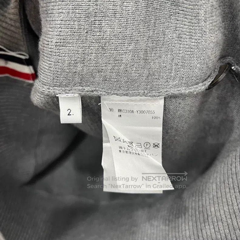 Thom Browne Thom Browne Grey Knit Open-Cardigan Size US S / EU 44-46 / 1 - 6 Thumbnail