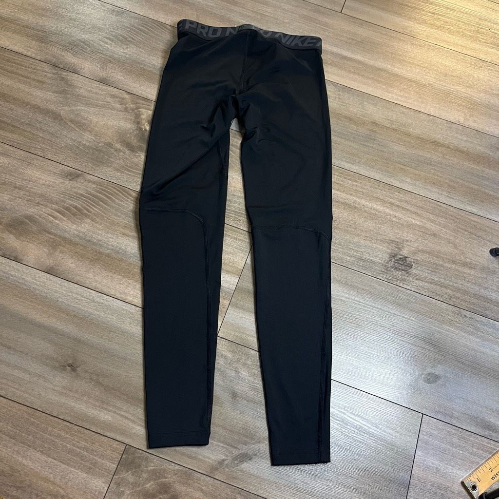 Nike Nike Black Athletic Leggings Men Small Bin L-116 Size US 32 / EU 48 - 4 Thumbnail