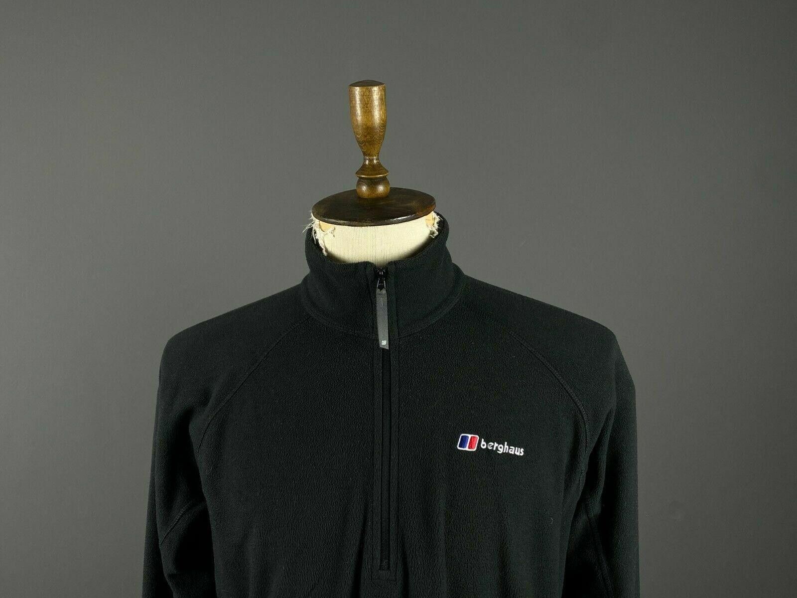 Berghaus Men Berghaus Black 1/4 Zip Long Sleeve Fleece Sweater Size L Size US L / EU 52-54 / 3 - 2 Thumbnail