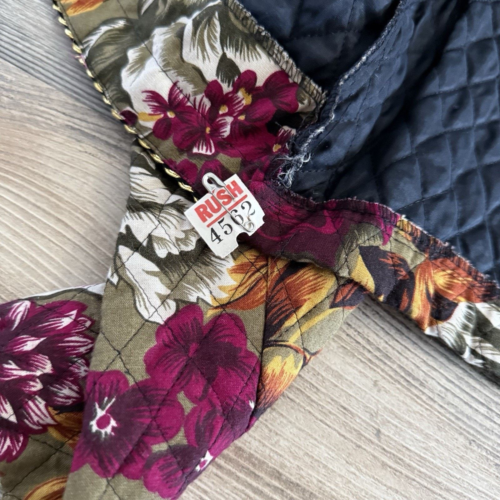 Vintage Vtg Jeffrey & Dara Floral Quilted Jacket 9/10 USA Hutley Size L / US 10 / IT 46 - 9 Thumbnail