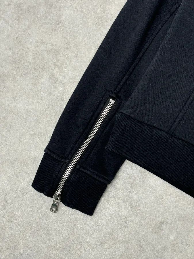 Balmain 2010s Balmain Black Quilted Leather Pocket Sweater Size US M / EU 48-50 / 2 - 9 Thumbnail