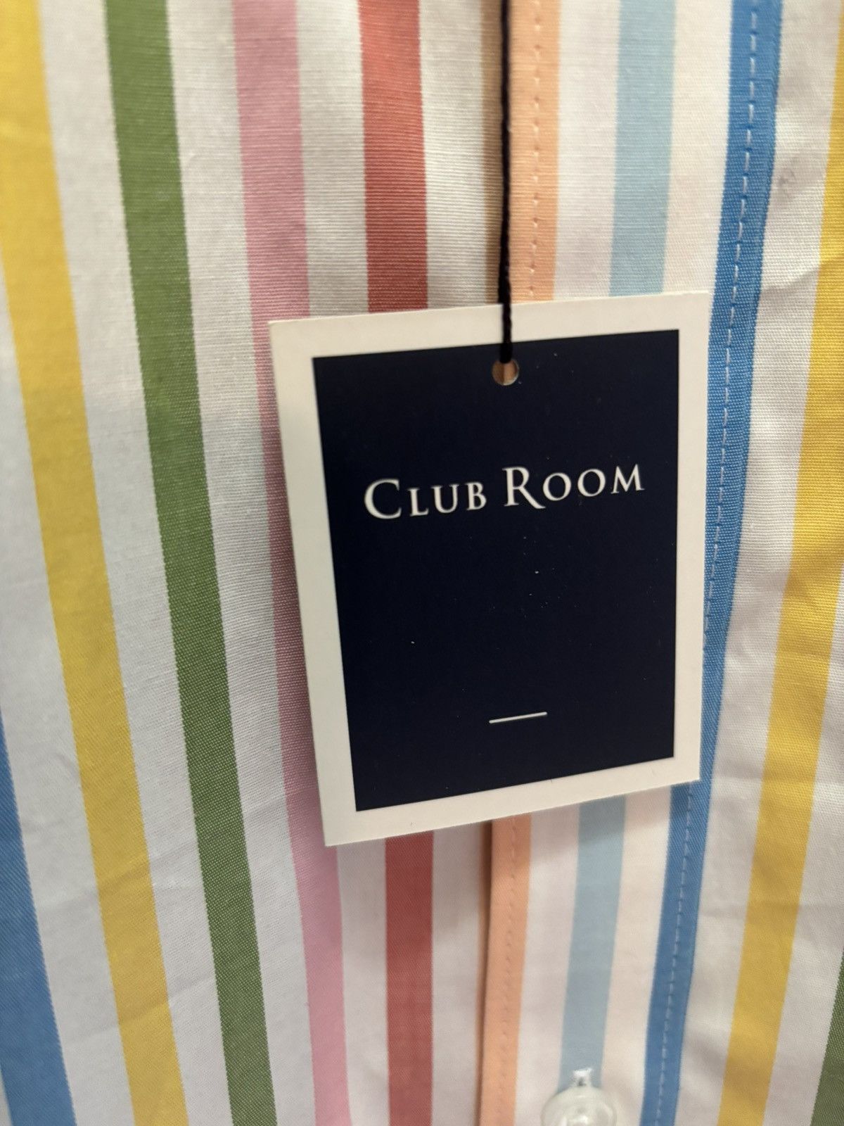 Club Room Macy’s Club Room Men’s Long Sleeve Stripped Shirt (L) Size US L / EU 52-54 / 3 - 2 Thumbnail