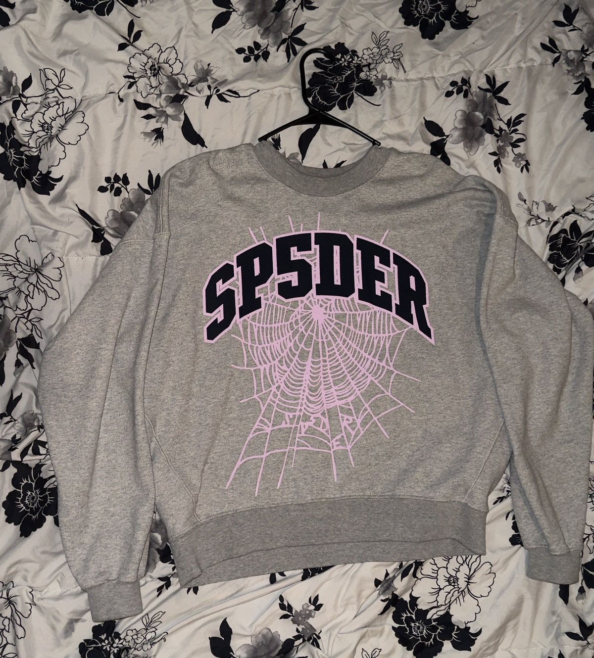 Sp5der Sp5der Web Crewneck Grey/Pink Sweatshirt Size US S / EU 44-46 / 1 - 2 Thumbnail