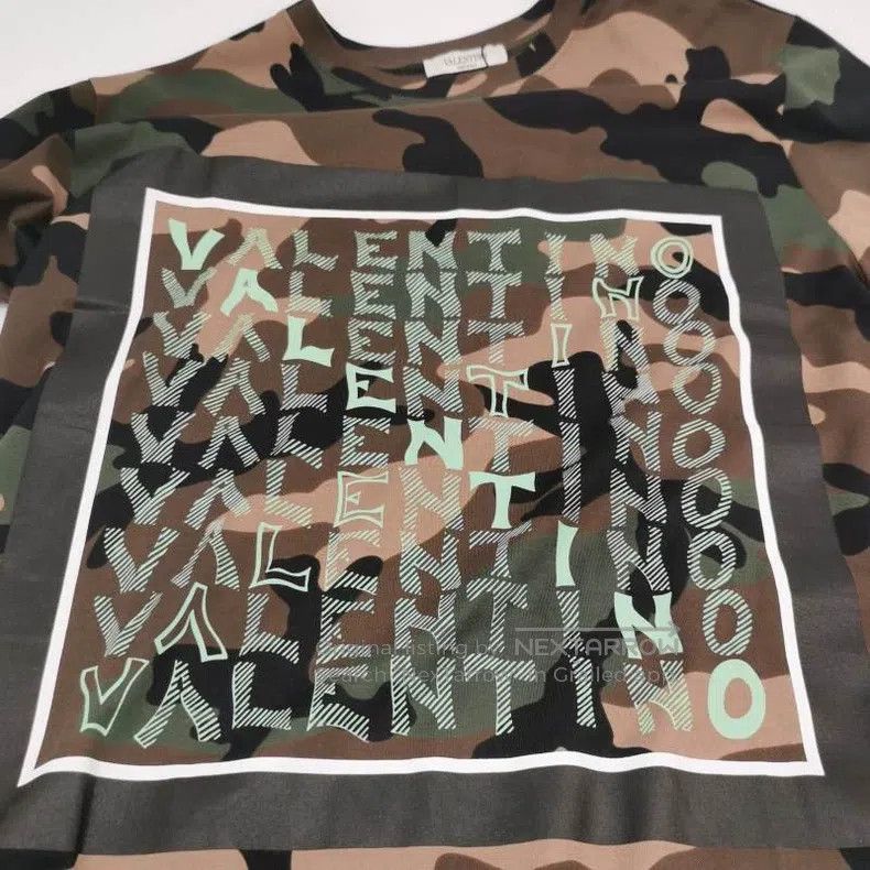 Valentino Valentino Cotton camouflage crew neck T-shirt Size US S / EU 44-46 / 1 - 3 Thumbnail