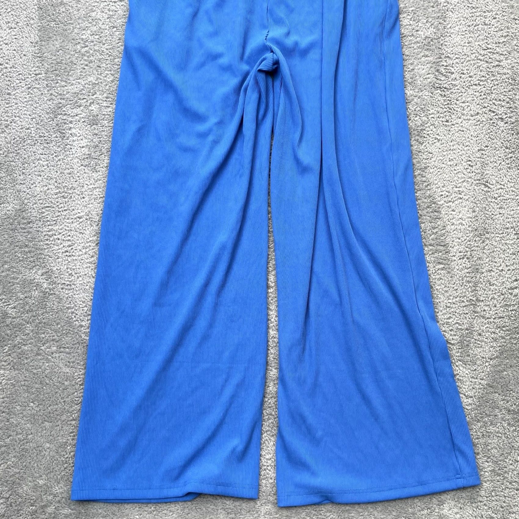 Vintage PrettyGarden Jumpsuit Womens XL Blue One-Piece Wide Leg Back Zip Size 40" / US 18 - 7 Thumbnail
