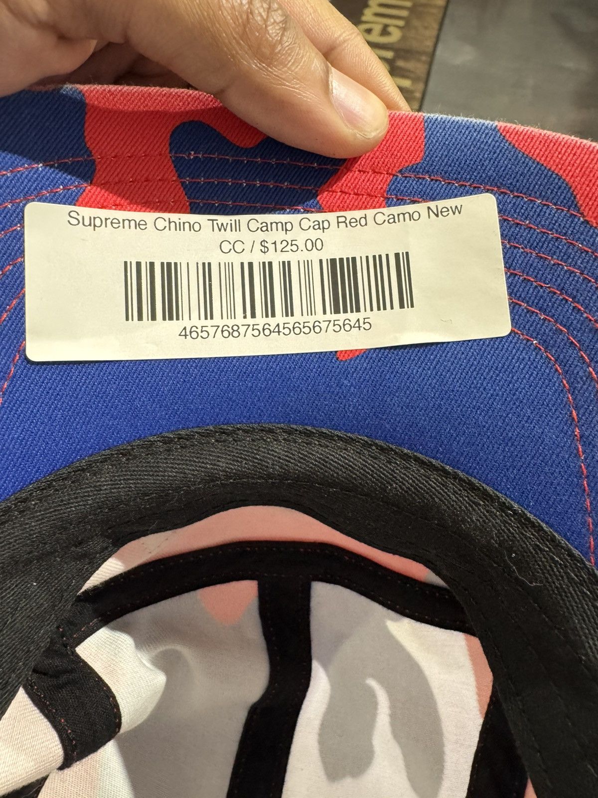Supreme Supreme Washed Chino Twill Camp Cap Red Blue Flags Size ONE SIZE - 2 Thumbnail