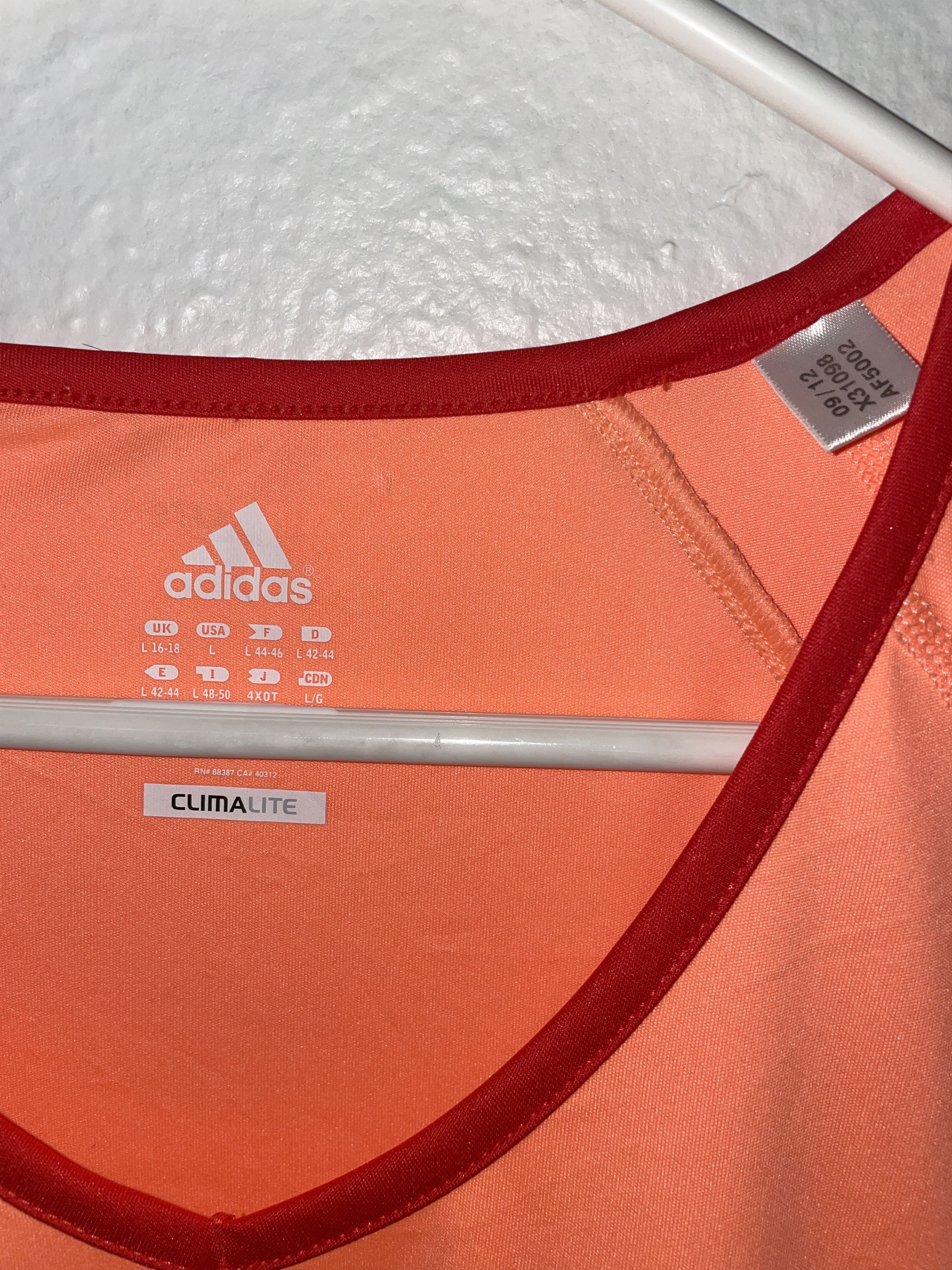 Adidas Adidas Womens Salmon Running Shirt Size L / US 10 / IT 46 - 4 Thumbnail