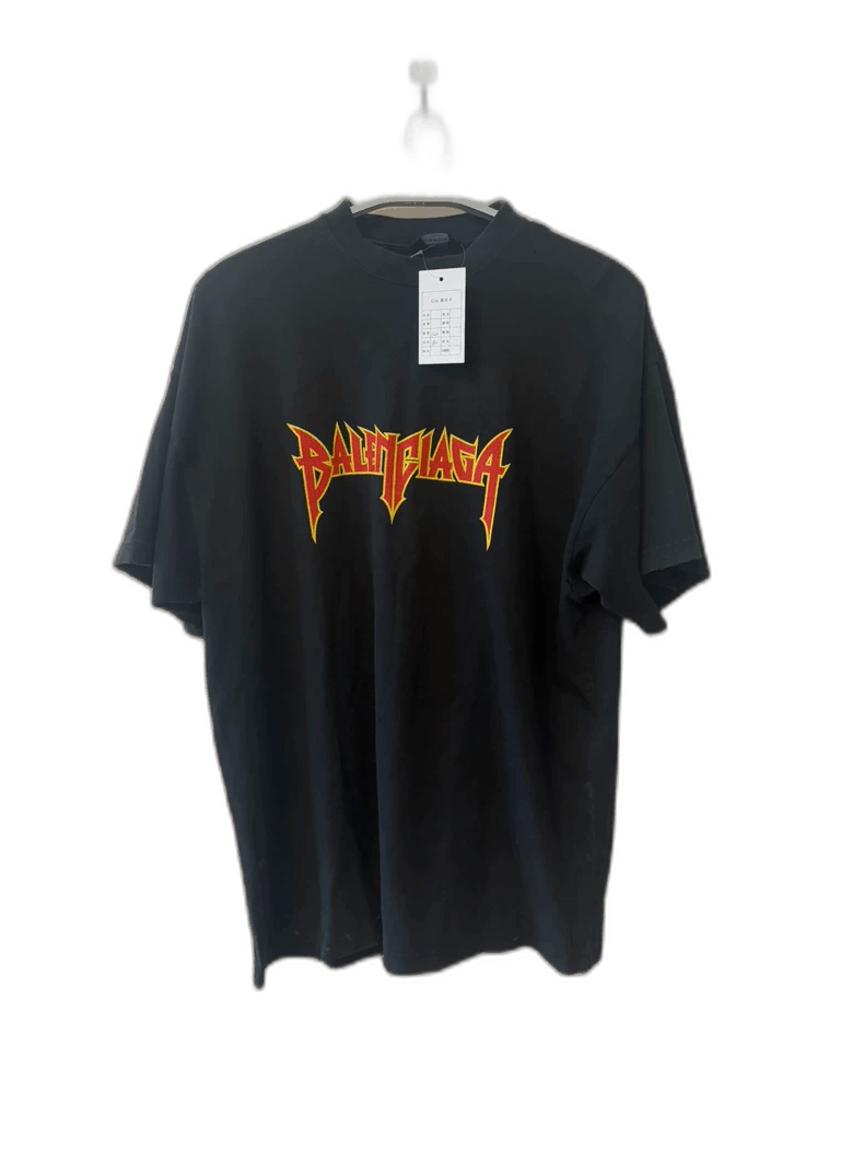 Balenciaga Balenciaga SS22 Metallica Graphic Short Sleeve T-shirt Size US L / EU 52-54 / 3 - 1 Thumbnail