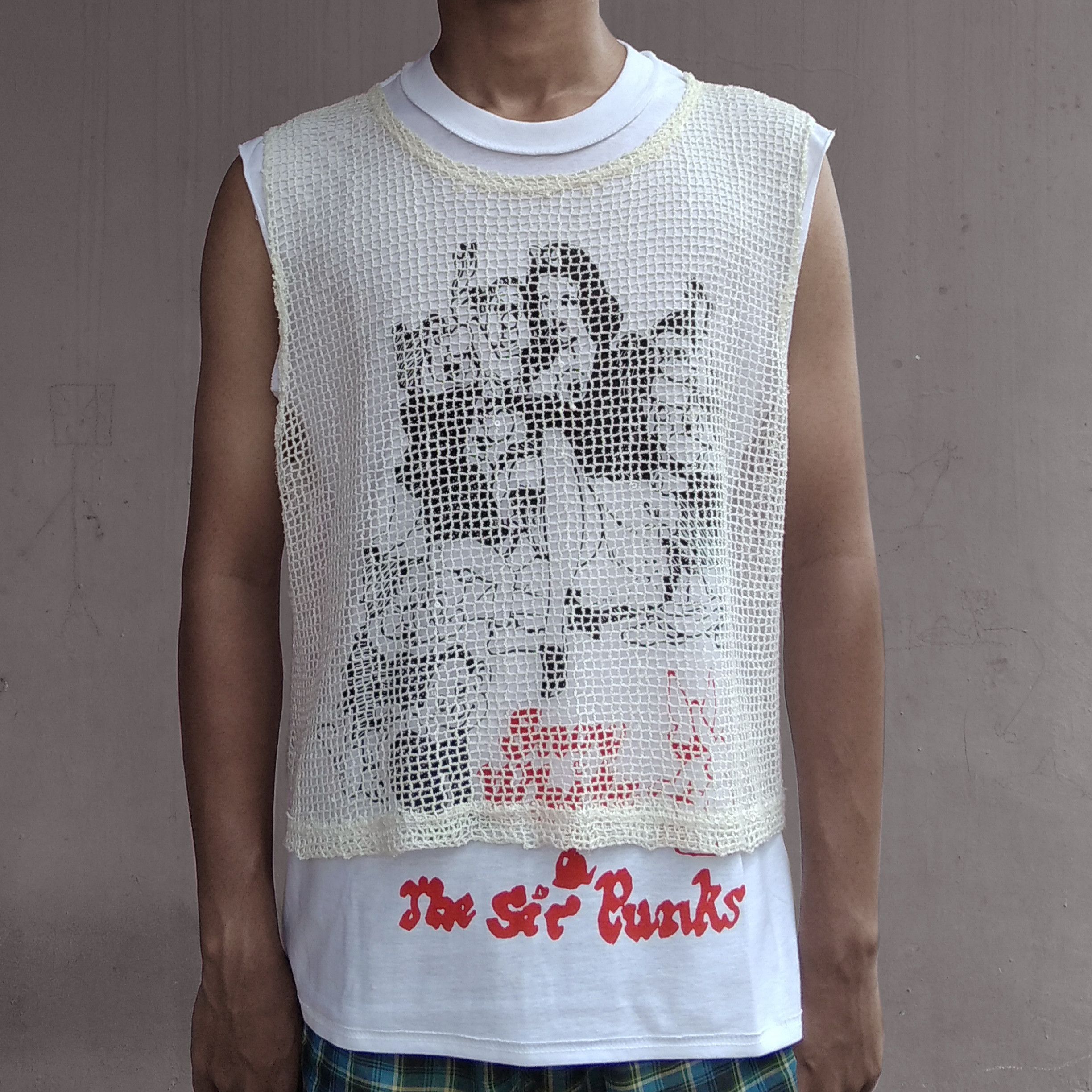 Japanese Brand Custom Double Layer Mesh Tank Top Size US M / EU 48-50 / 2 - 2 Thumbnail