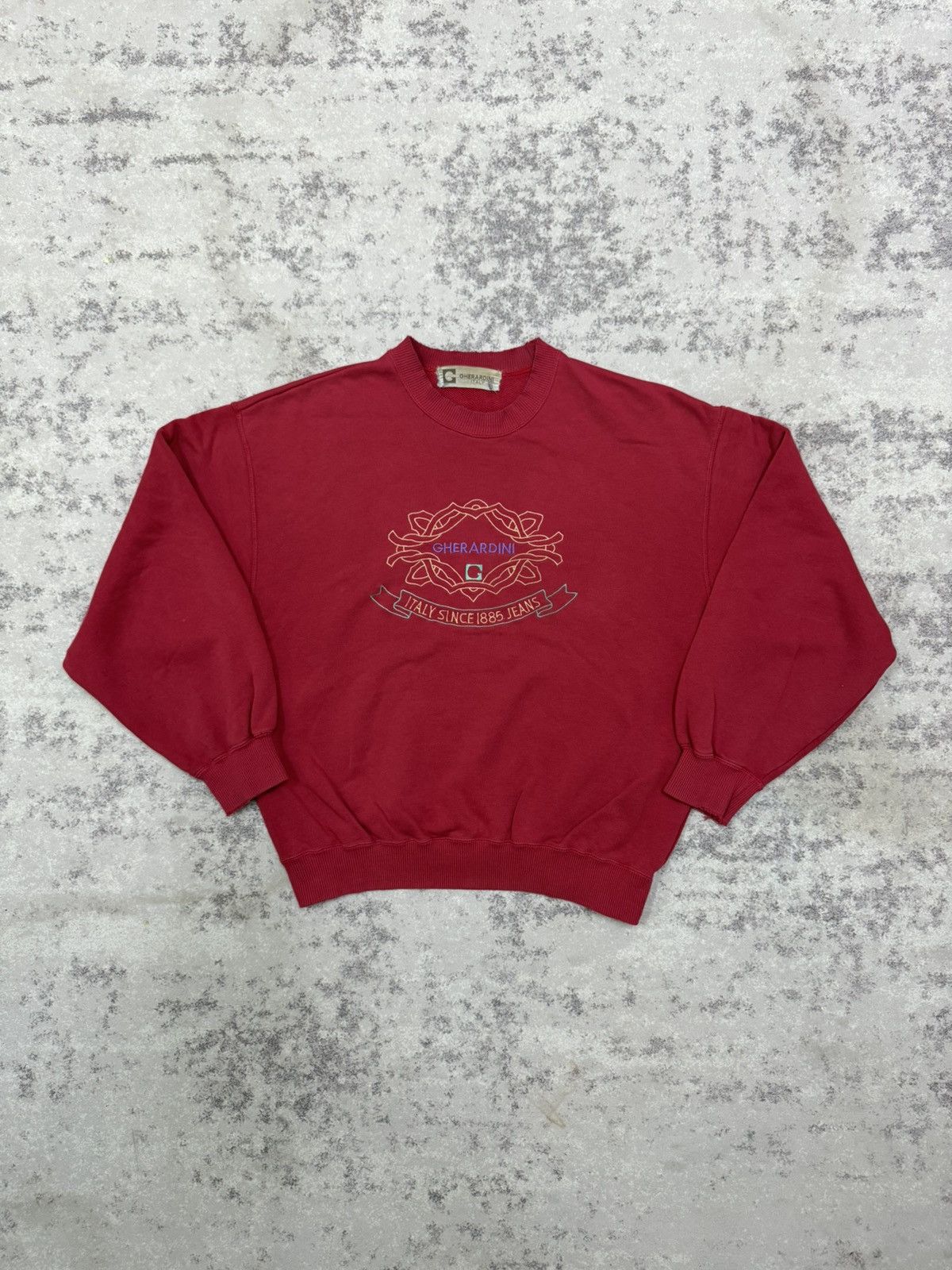 Vintage Vintage 90s Gherardini Italy Embroidery Spellout Sweatshirt Size US S / EU 44-46 / 1 - 3 Thumbnail