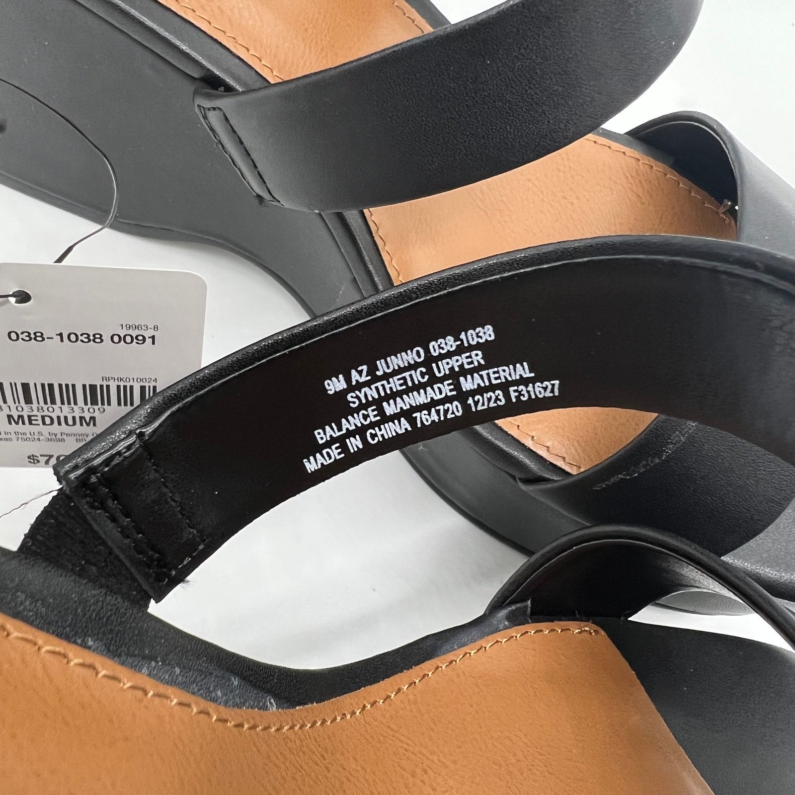 Other Arizona Jean Co Womens Junno Heeled Sandals Black Size 9M Size US 9 / IT 39 - 8 Thumbnail