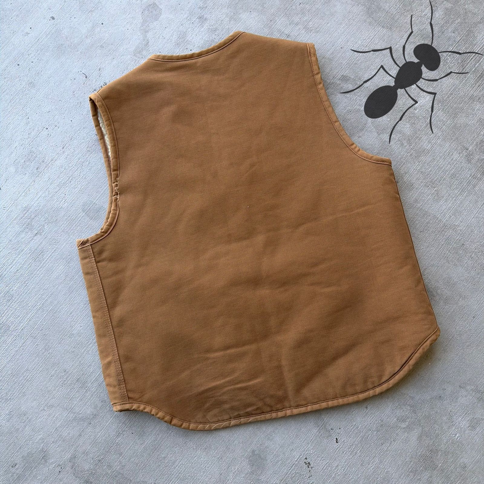 Carhartt × Vintage Carhartt brown Sherpa work wear vest Size US M / EU 48-50 / 2 - 4 Thumbnail