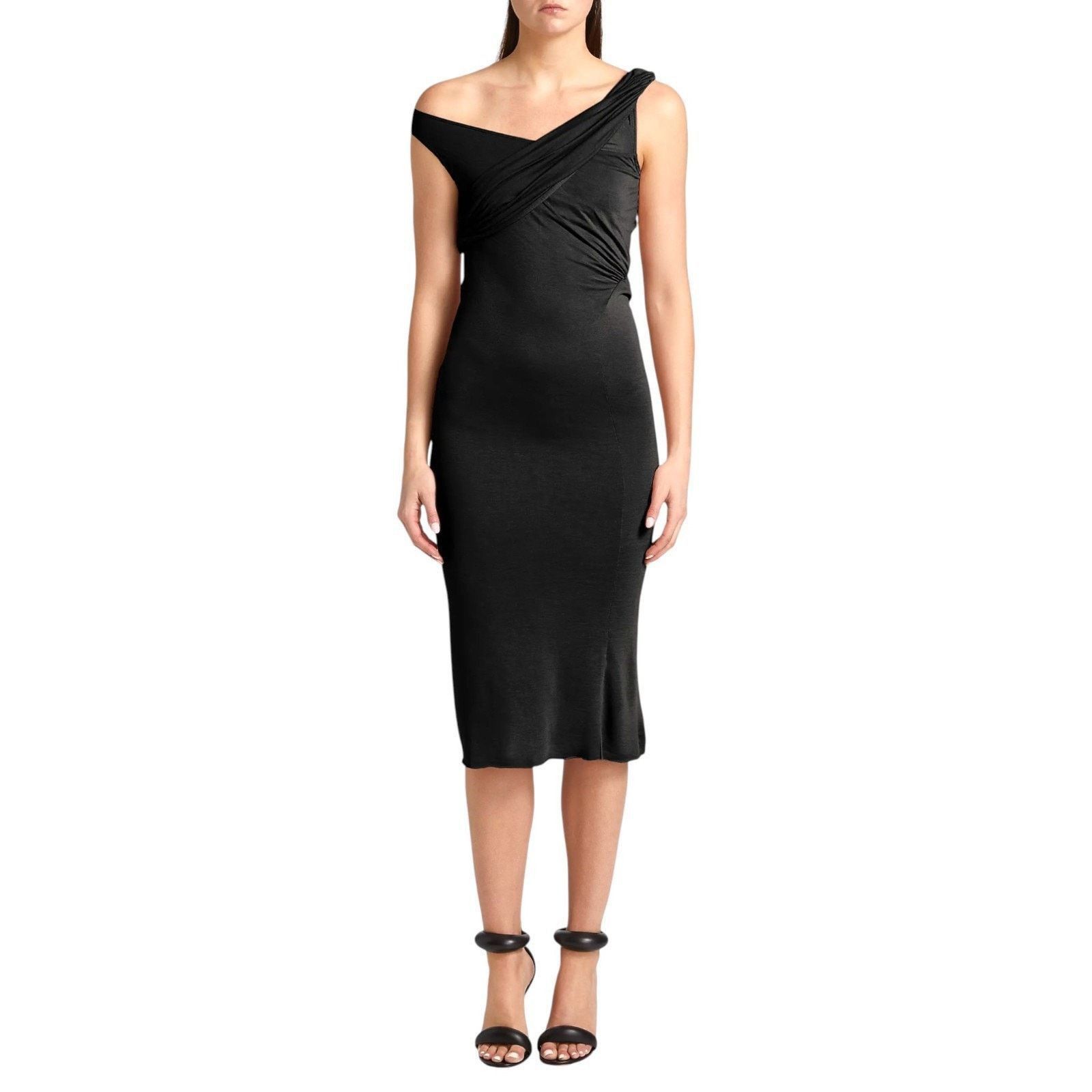 Rick Owens Sahara Draped Midi-Dress Size IT 40 US 4 - NWT $790 Size S / US 4 / IT 40 - 3 Thumbnail