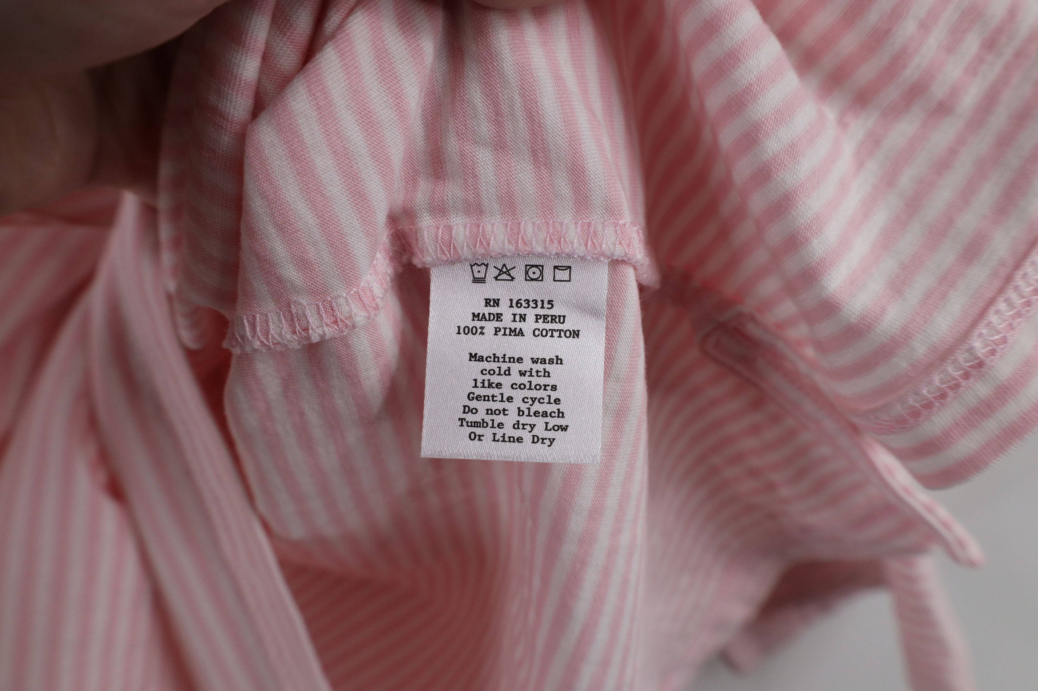 Vintage Renwick Golf Striped Collared Long Sleeve Polo Shirt Pink Size M / US 6-8 / IT 42-44 - 5 Thumbnail