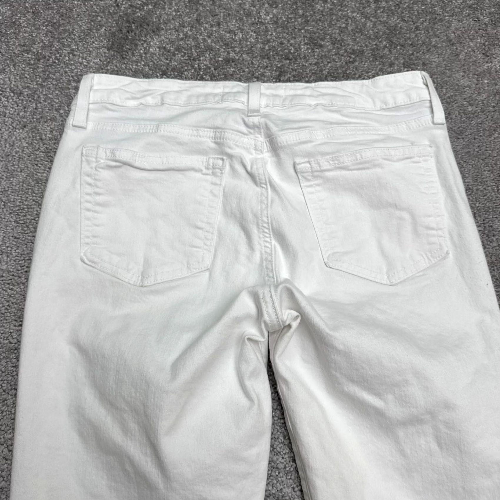 Denime JUST BLACK Jeans Womens 27 White Mid Rise Skinny Denim 28x28 Casual Stretch 5-Pocket City Streetwear Mens? Size 28" / US 6 / IT 42 - 5 Thumbnail
