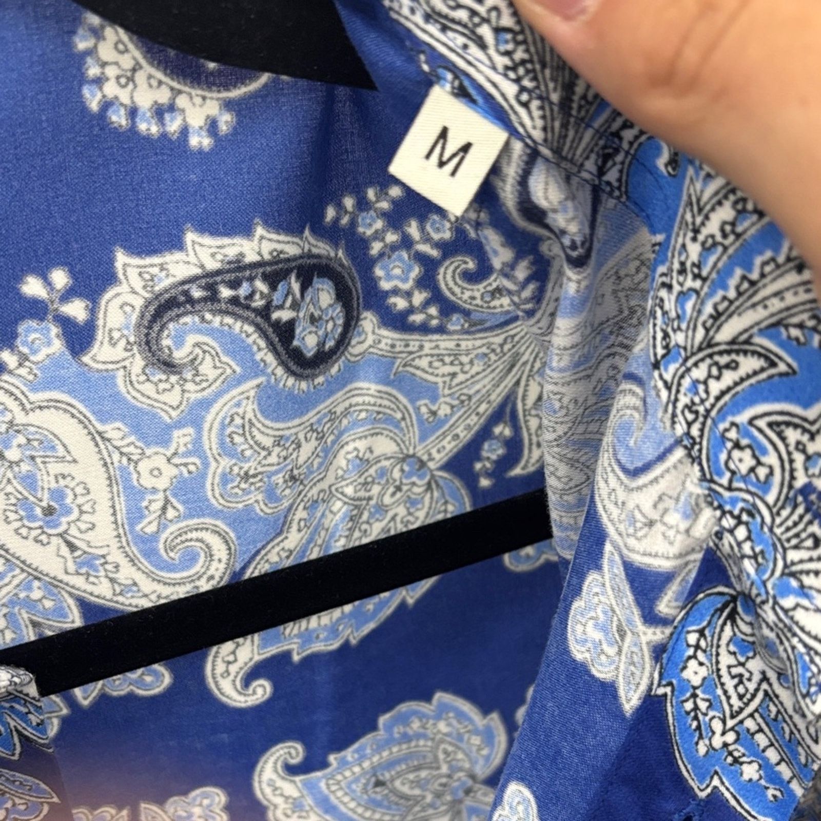 Etro NWT Etro Blue and White Paisley Button Down Shirt Size M Size US M / EU 48-50 / 2 - 5 Thumbnail