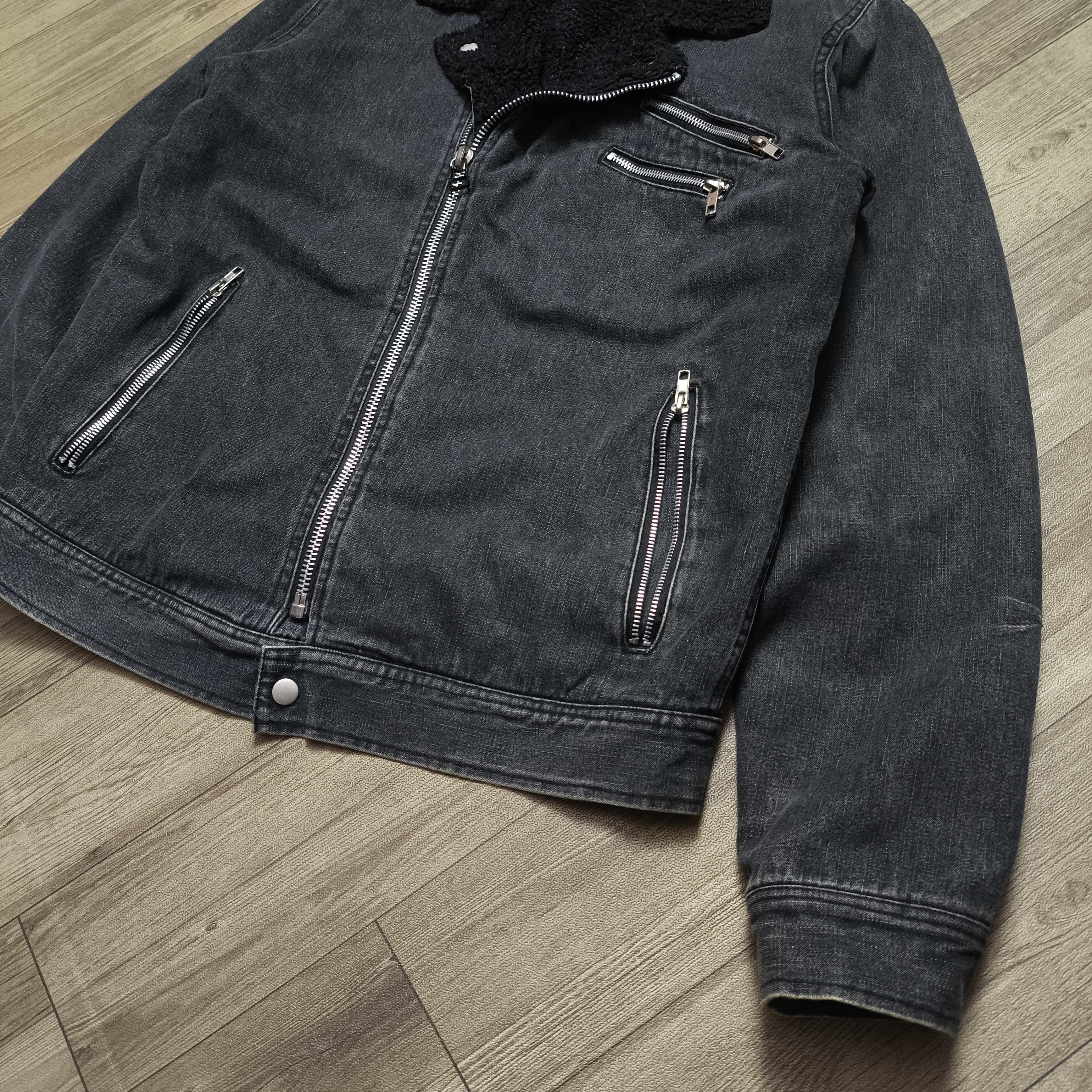 14th Addiction Buffalo Bobs Denim Sherpa Bikers Jacket midas Size US M / EU 48-50 / 2 - 5 Thumbnail