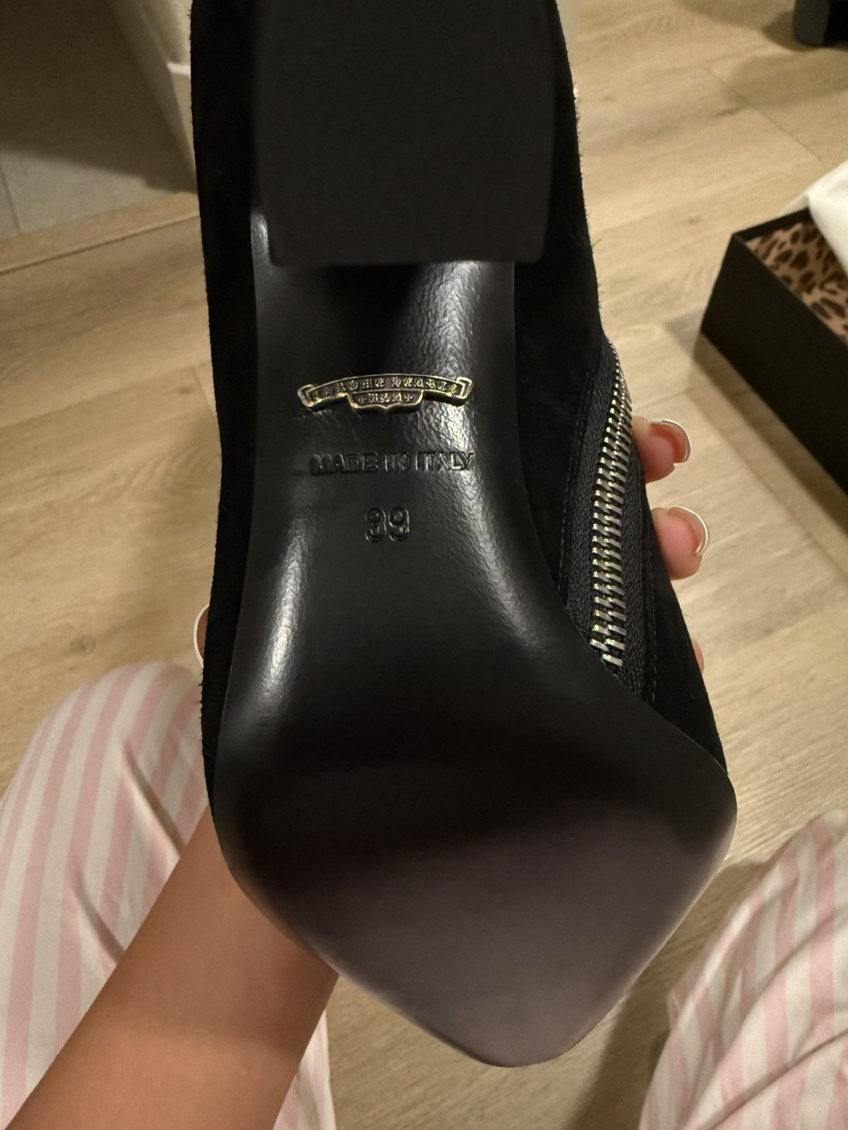 Chrome Hearts Chrome Hearts Sugar Jones Black Velvet Boots Size US 9 / IT 39 - 3 Thumbnail