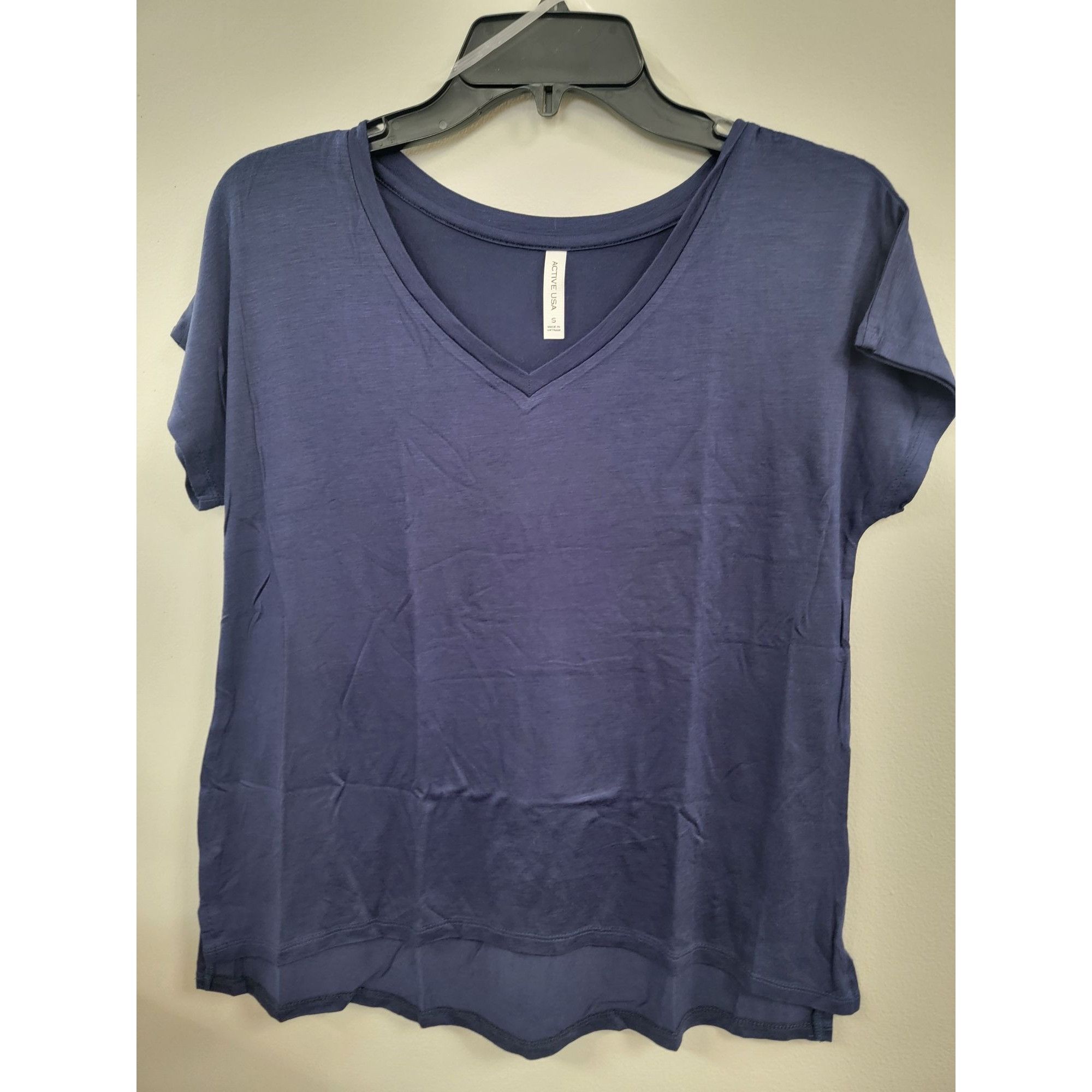Other Womens Casual V-Neck Short Sleeve Top Medium Size M / US 6-8 / IT 42-44 - 2 Thumbnail