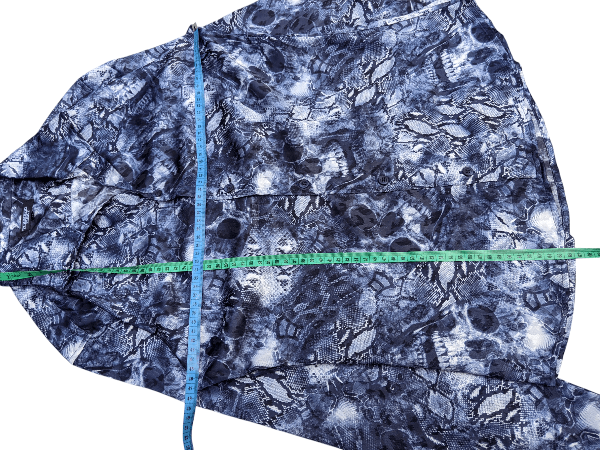 Tornado Mart Tornado Mart Snake Skin 3D Skull Shirt Size US M / EU 48-50 / 2 - 8 Thumbnail