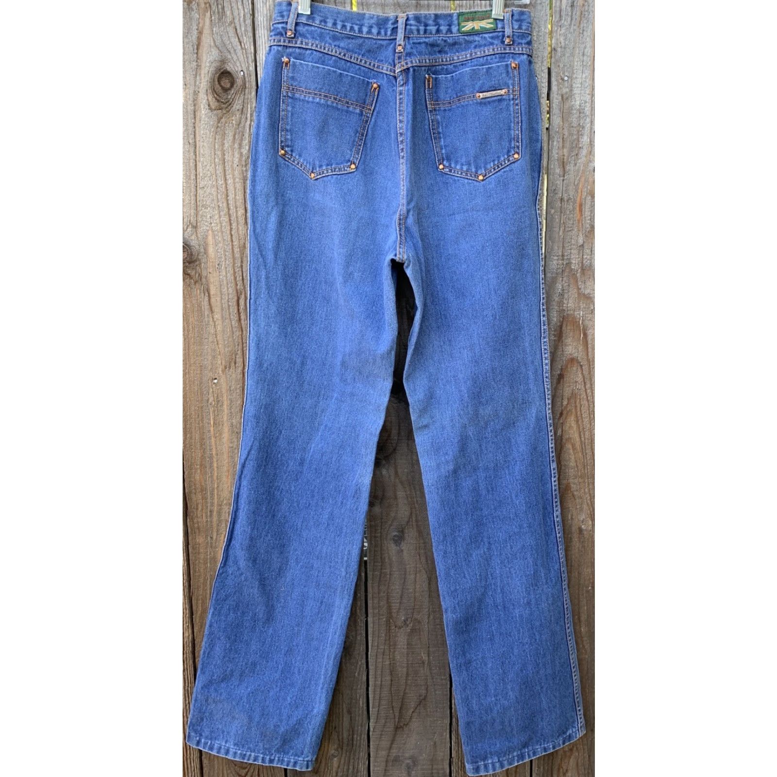 Vintage VINTAGE Brittania Jeans 30” Waist 16 Regular Denim 80s 70s High Waist Men’s Womens Girls Boys 1980s Blue Singe Pair Original Size 38" / US 16 / IT 52 - 2 Thumbnail