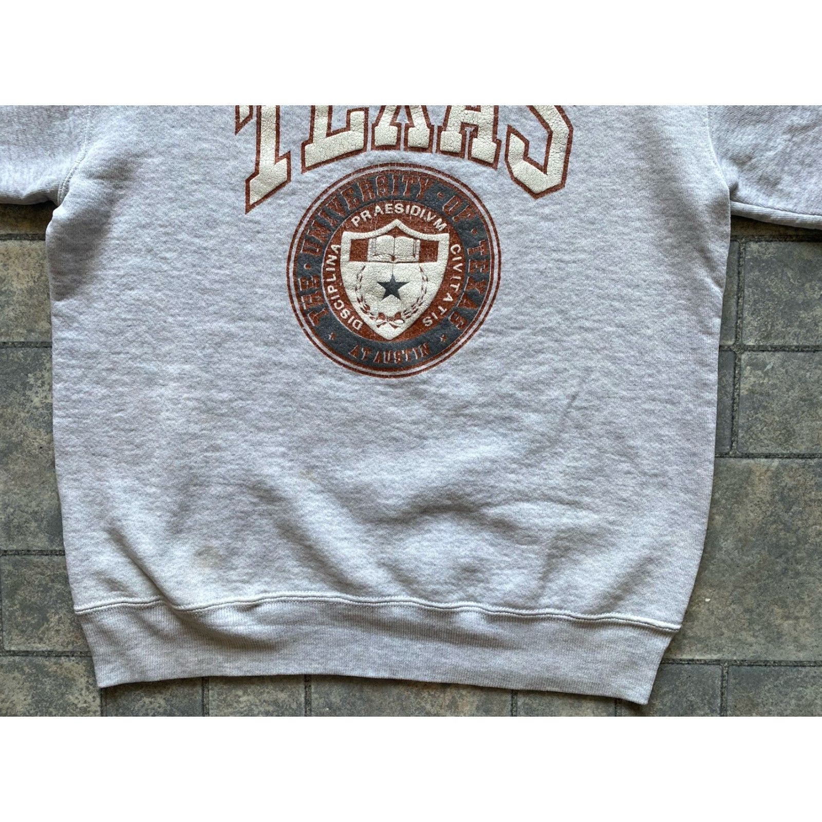 Jerzees VINTAGE Jerzees Soft Sweatshirt Mens S Made In USA University Of Texas Gray Sweatshirt Pullover Long Sleeve Sweatshirt Men Jerzees Super Sweats Size US S / EU 44-46 / 1 - 3 Thumbnail