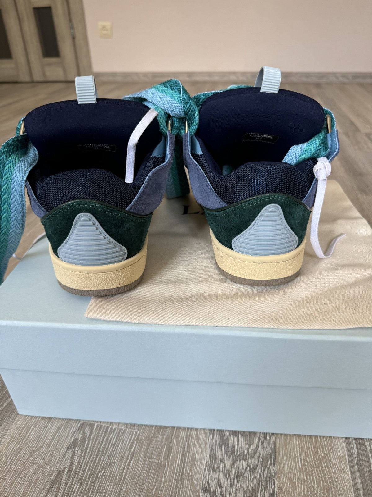 Lanvin Lanvin Curb Lace Sneaker Blue Size US 8 / EU 41 - 6 Thumbnail