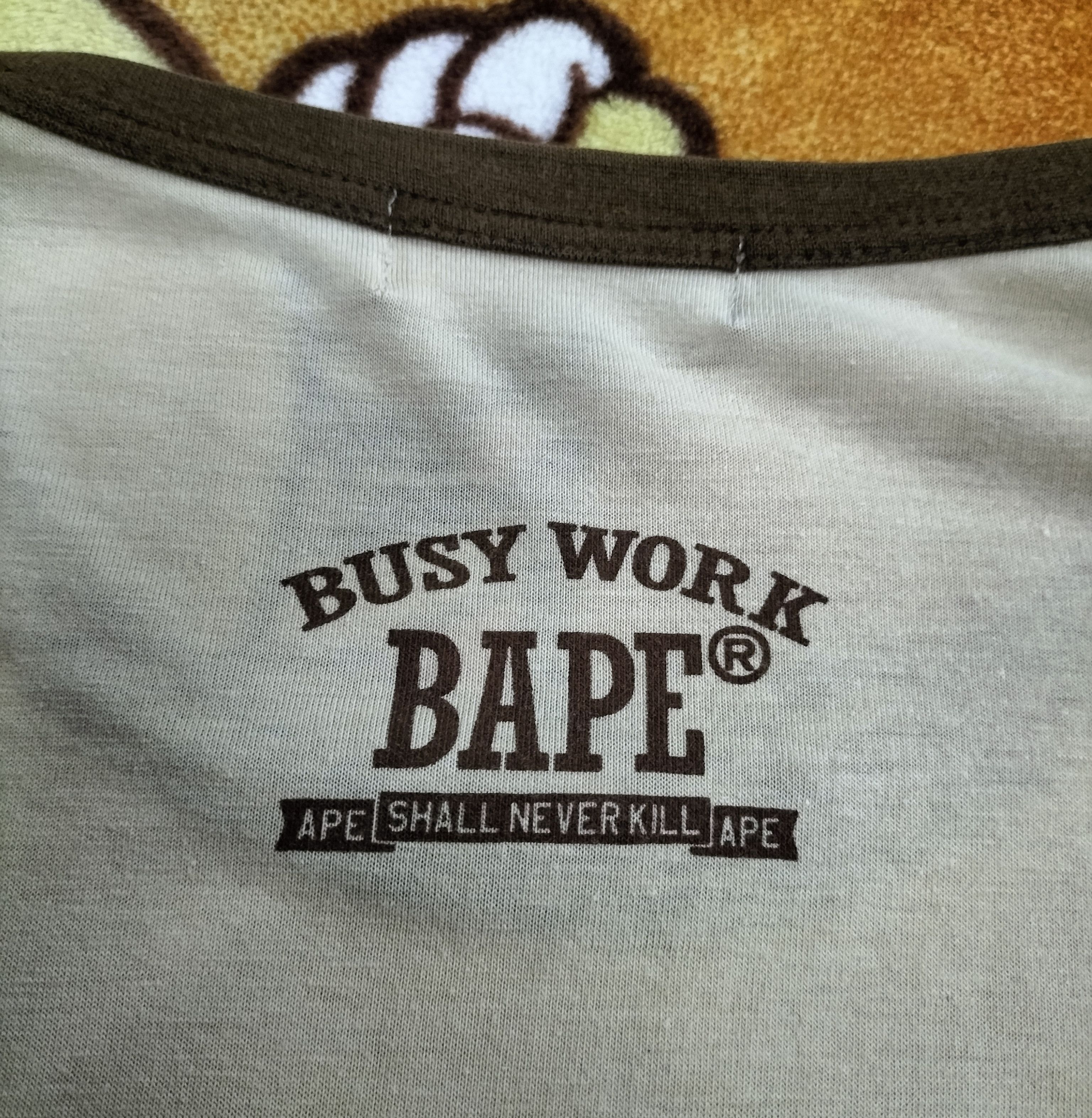 Bape Vintage Bathing ape busy work ringer shirt rare Size US L / EU 52-54 / 3 - 6 Thumbnail