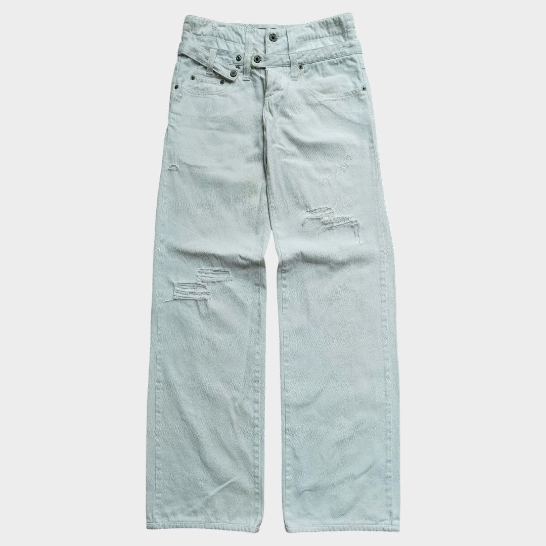 Dolce & Gabbana Dolce & Gabbana double waist distressed jean Size US 28 / EU 44 - 1 Thumbnail