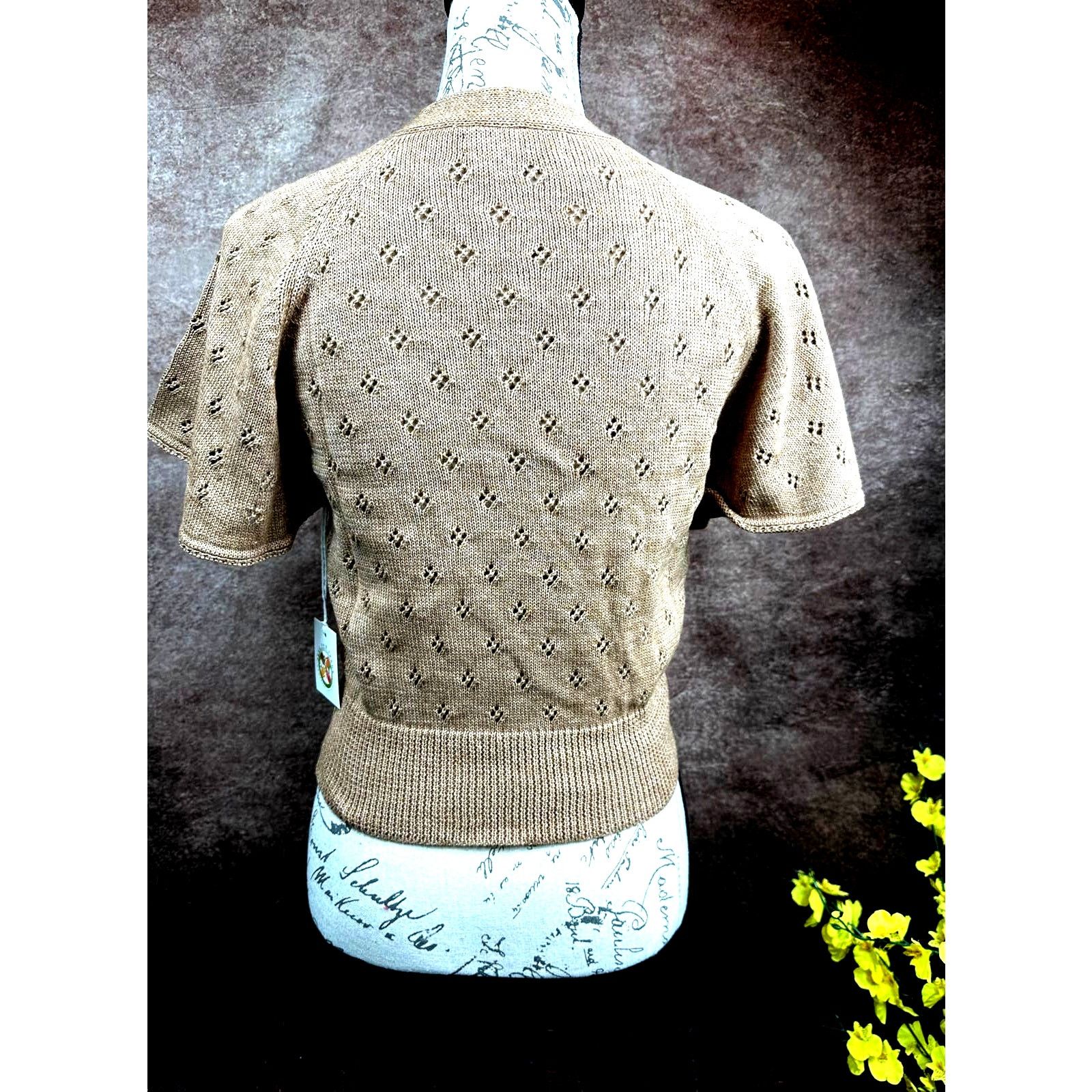Other St Roche Ballet Top Cotton Superfine Alpaca Caramel L Size L / US 10 / IT 46 - 13 Thumbnail