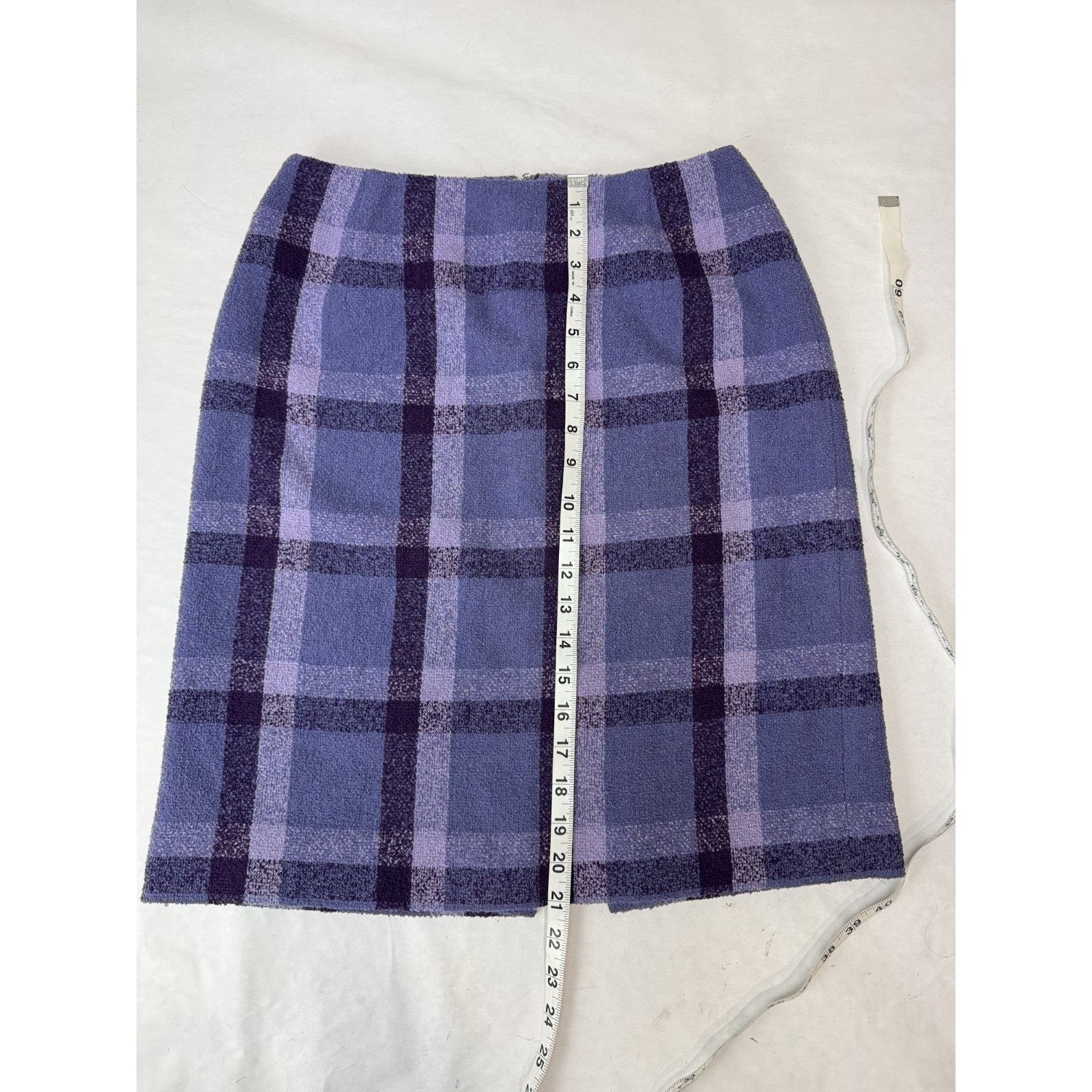 Pendleton Twee Vintage Plaid Pencil Skirt Wool Pendleton 6 Preppy Size 28" / US 6 / IT 42 - 3 Thumbnail