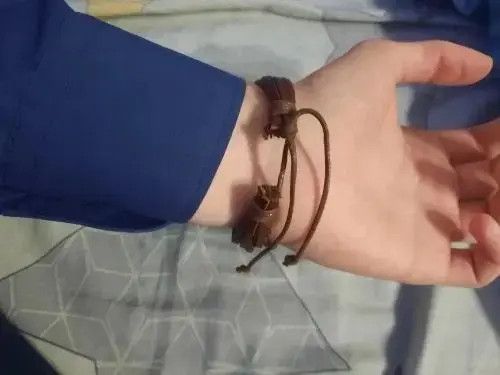 Other Adjustable Handmade Brown Multilayer Leather Rope Bracelet Size ONE SIZE - 4 Thumbnail