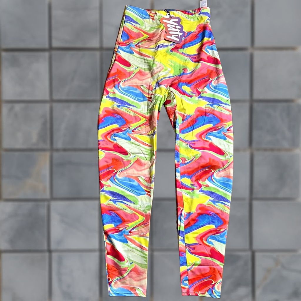 Fabletics Yitty Fabletics Legging Women Medium Pride Rainbow Colorful High Waisted Shaping Size 32" / US 10 / IT 46 - 1 Thumbnail